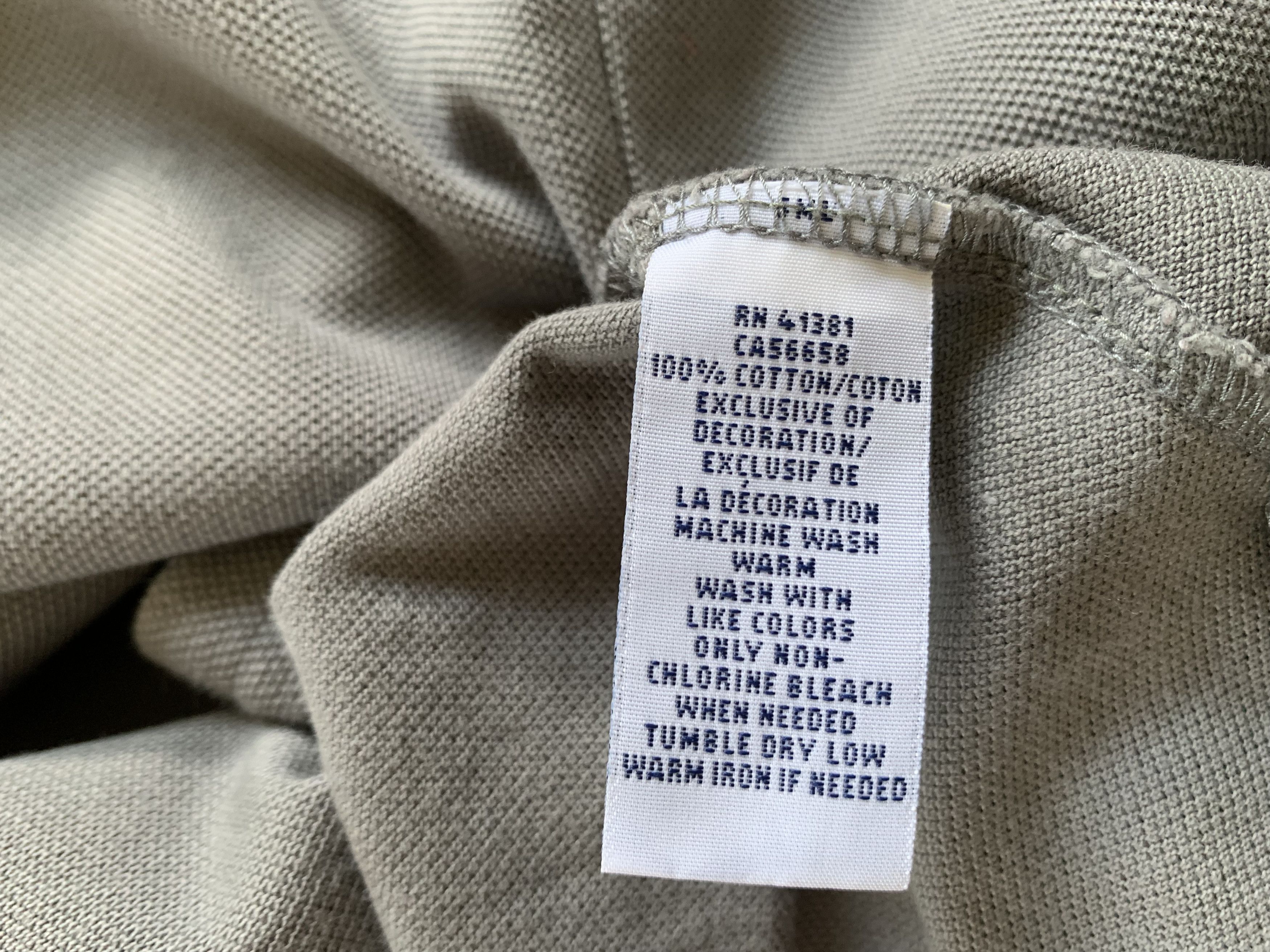Polo Ralph Lauren × Vintage Vintage Polo Ralph Lauren Classic Fit Grey Polo Size US XXL / EU 58 / 5 - 7 Thumbnail