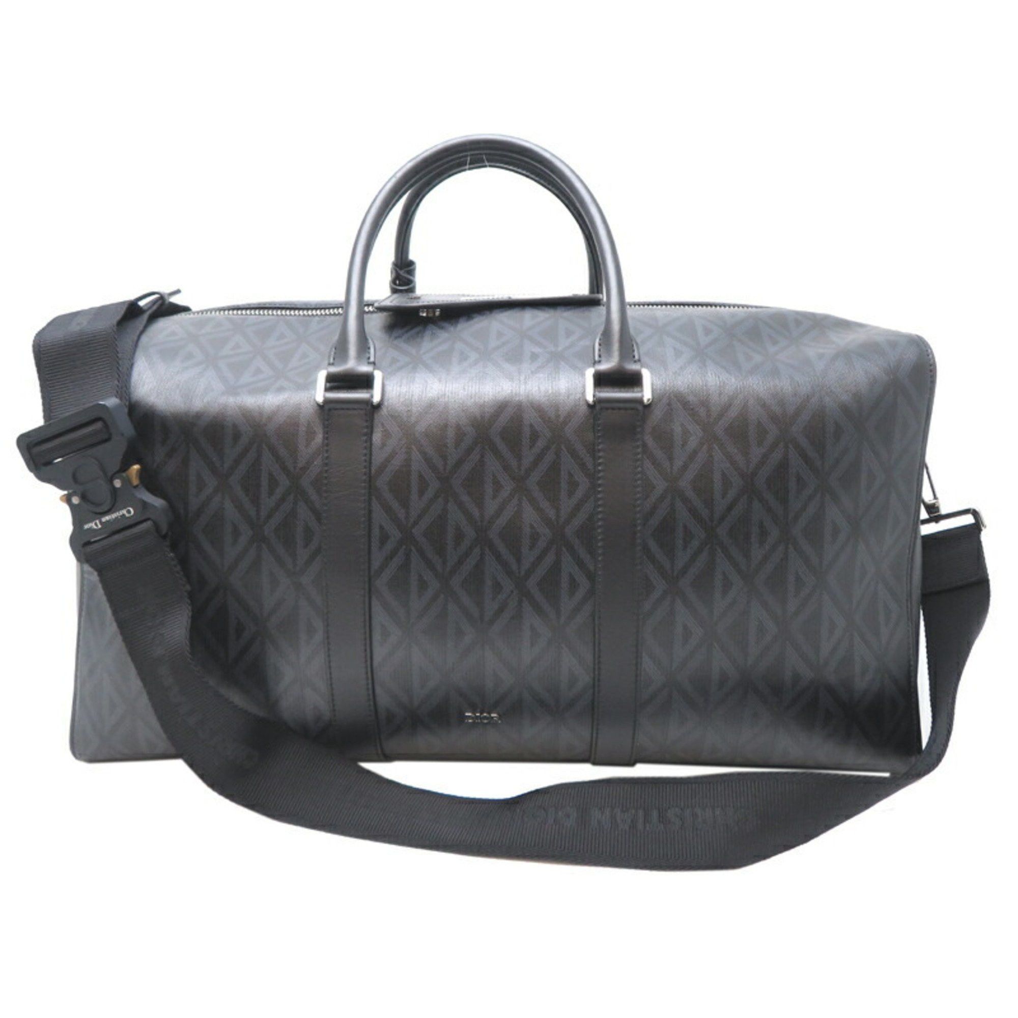 Dior Christian Dior Rango 50 Men's Boston Bag PVC Black Size ONE SIZE - 1 Thumbnail