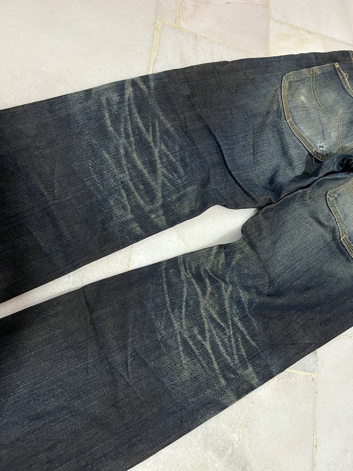 Hysteric Glamour × If Six Was Nine × Lee 🌈Baggy 90’s Lee Cowboy Distress Mud Wash Jeans Size US 33 - 12 Thumbnail