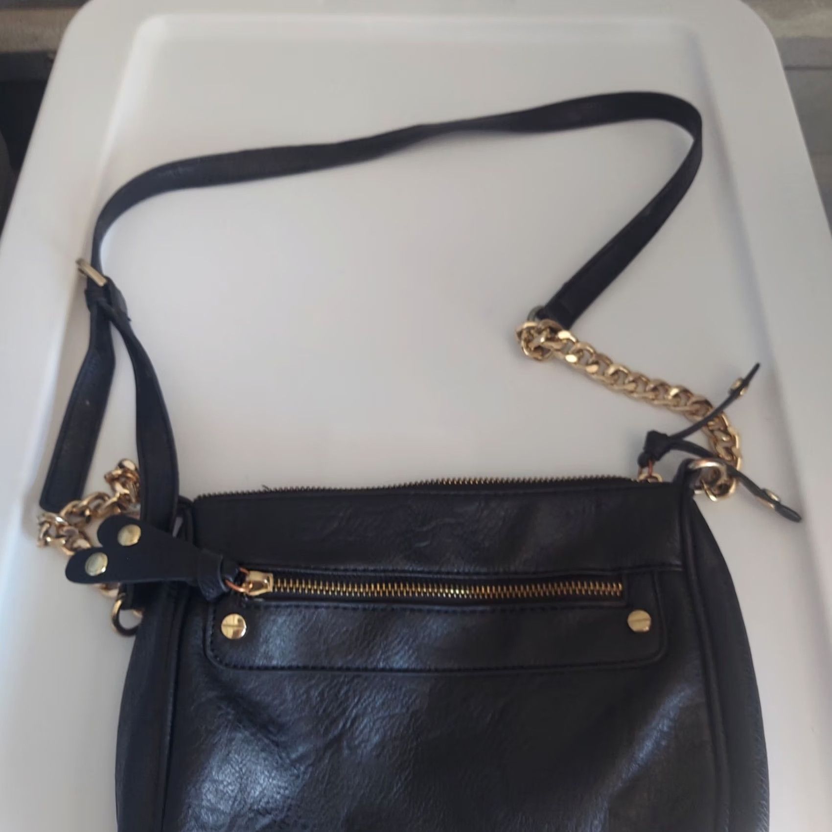 Vintage BP Gold Chain Black Crossbody Purse Bag Size ONE SIZE - 5 Thumbnail