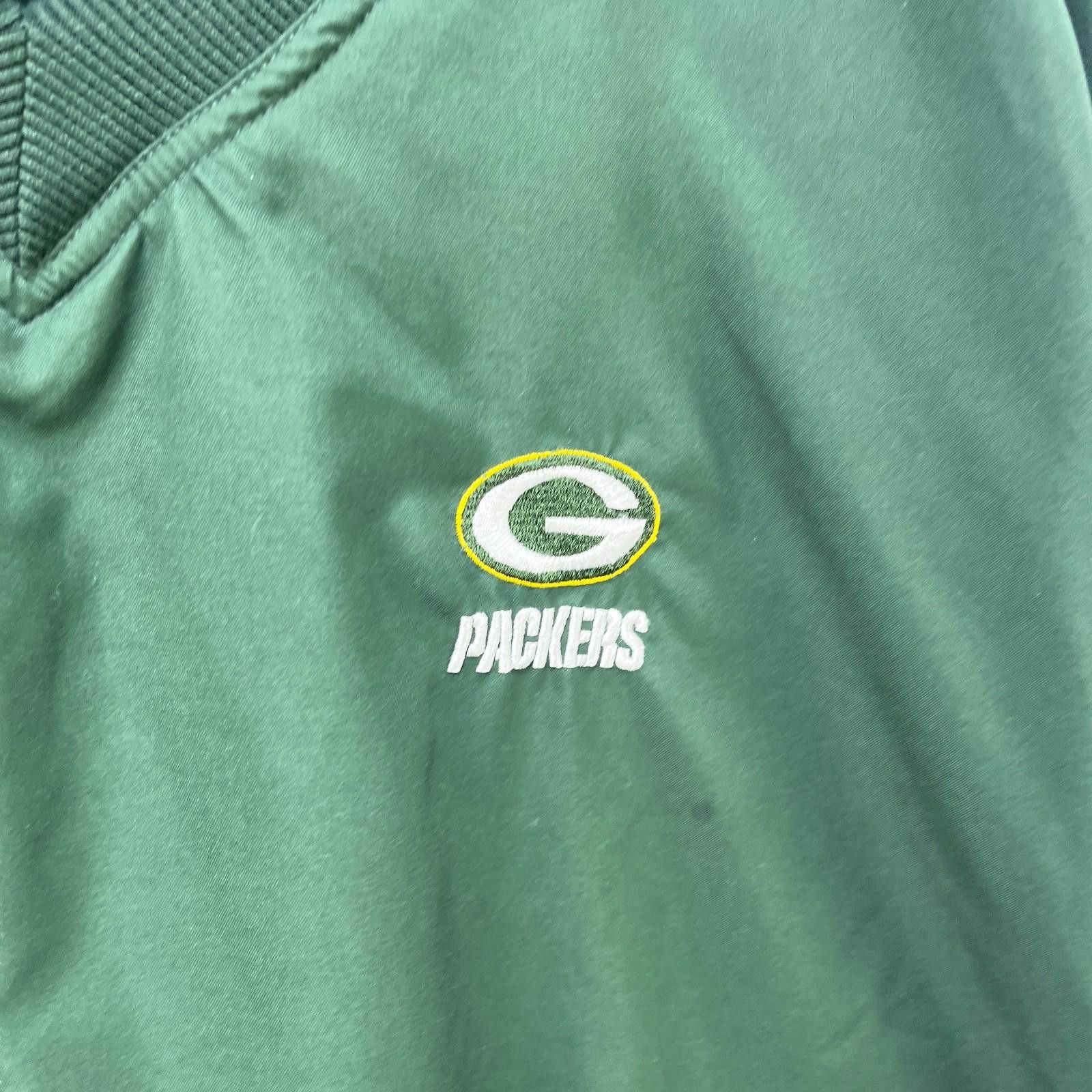 Logo Athletic Vintage 90s Green Bay Packers Pullover Windbreaker L Size ONE SIZE - 3 Thumbnail