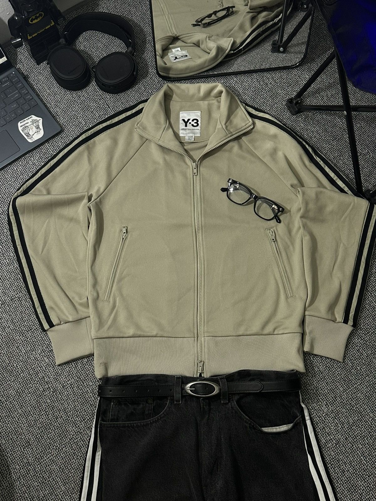 Adidas Adidas y-3 yohji yamamoto beige zipper jacket Size US M / EU 48-50 / 2 - 1 Thumbnail