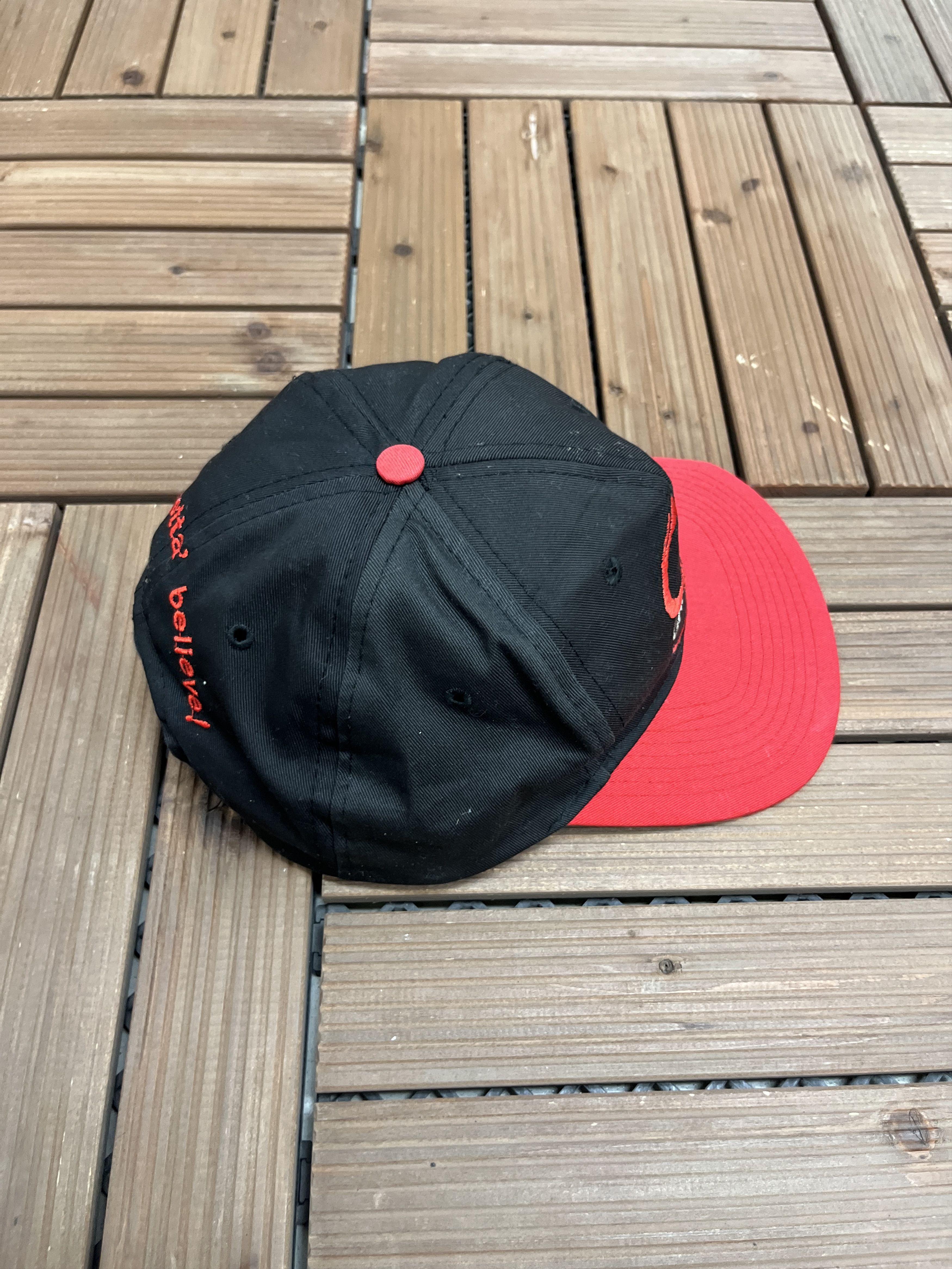Vintage Garth Brooks You Gotta Believe Vintage Black Snap Back Hat Size ONE SIZE - 4 Thumbnail