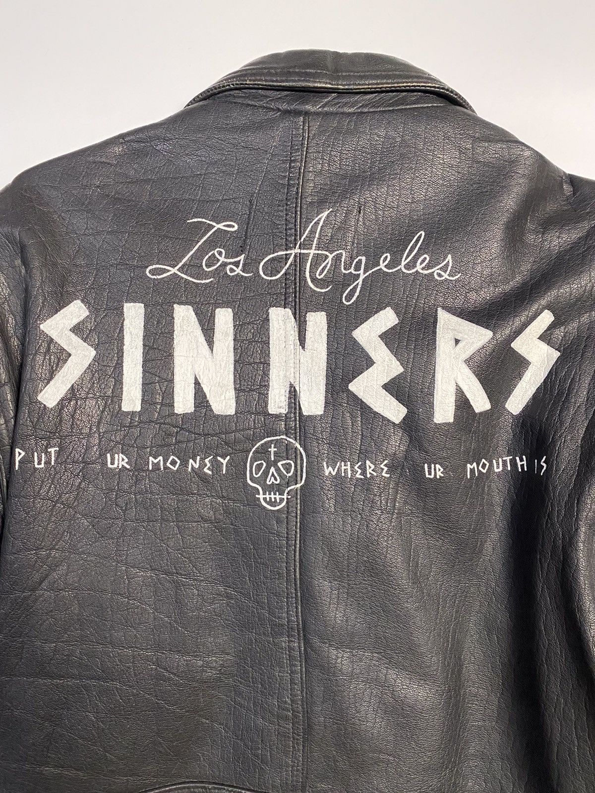 For Those Who Sin SINNERS GANG LEATHER JACKET Size US L / EU 52-54 / 3 - 11 Thumbnail