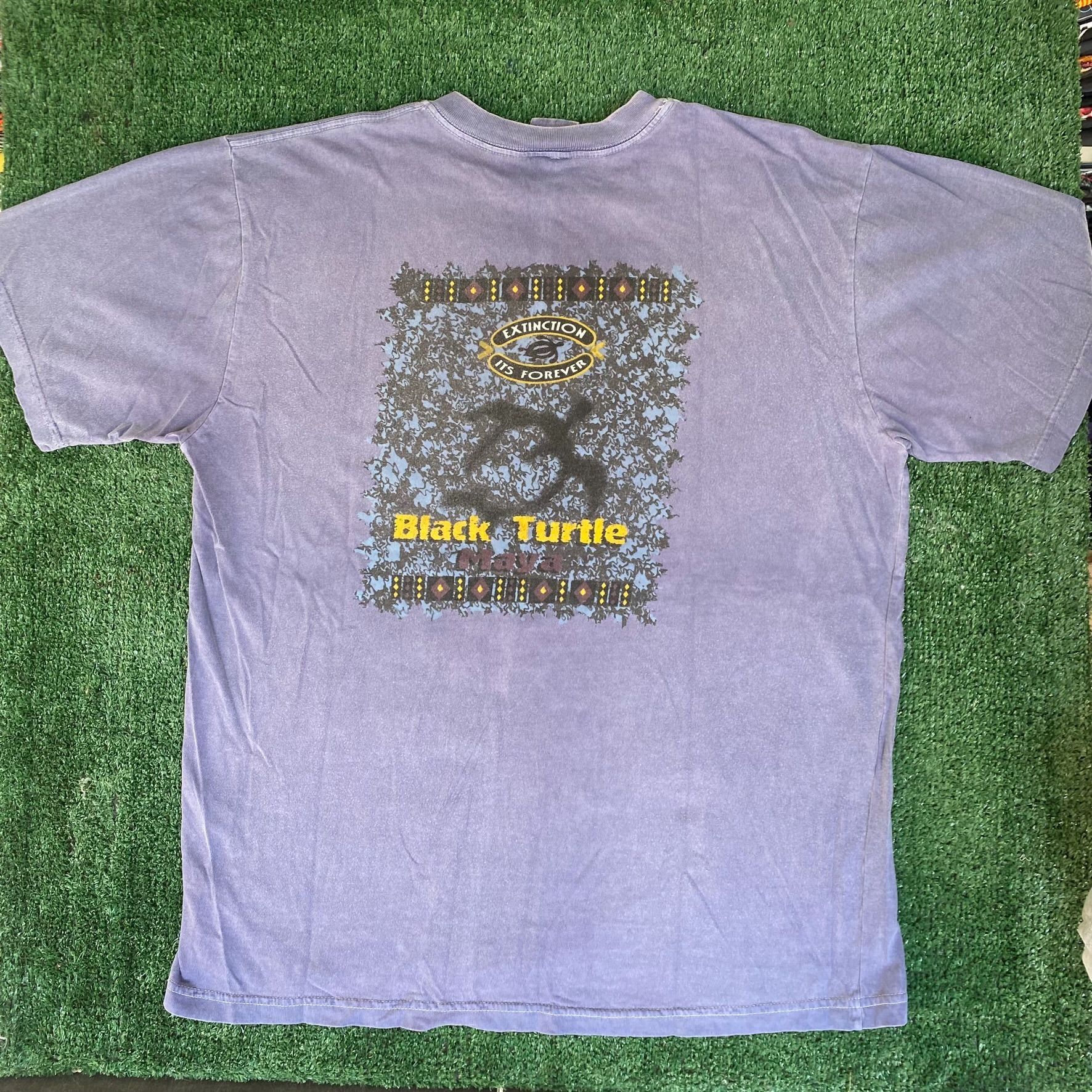 Vintage Vintage 90s Sea Turtle T-Shirt Nature Animal Wildlife Tee Size US XL / EU 56 / 4 - 1 Thumbnail