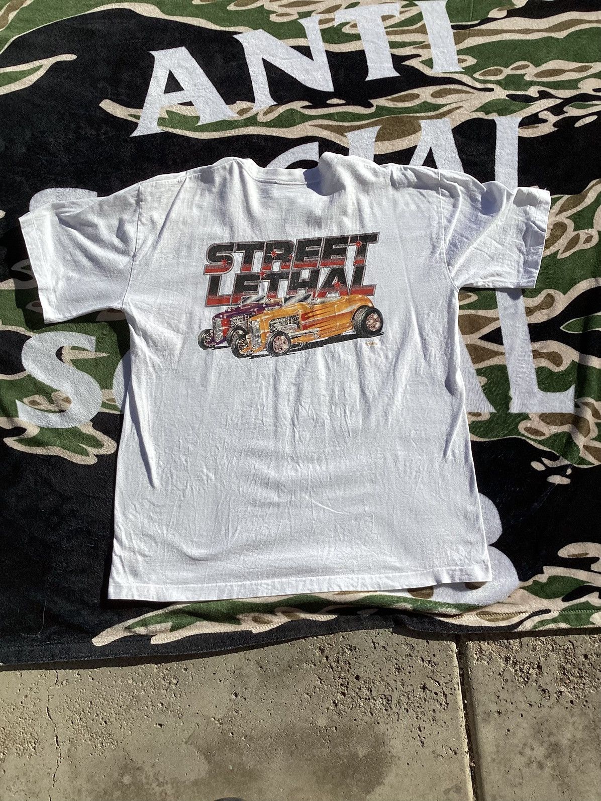 Other Vintage 1990s street lethal classic cars single stitch Tee Size US XL / EU 56 / 4 - 1 Thumbnail