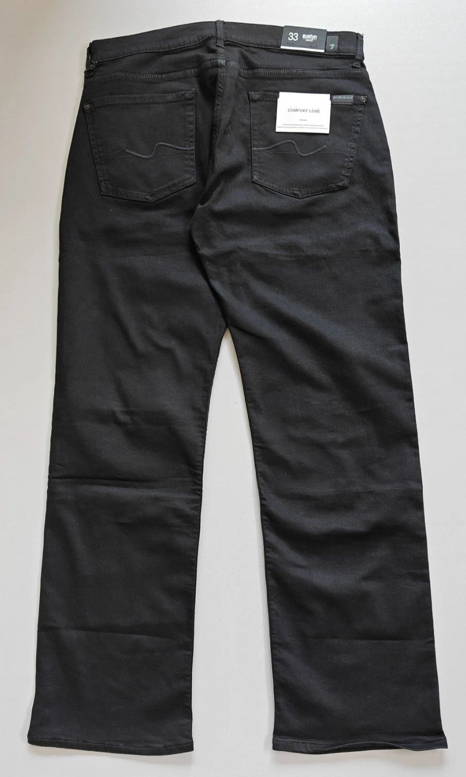 7 For All Mankind 7 For All ManKind Austyn Black Onyx Jeans T / 6038 Size US 33 - 12 Thumbnail