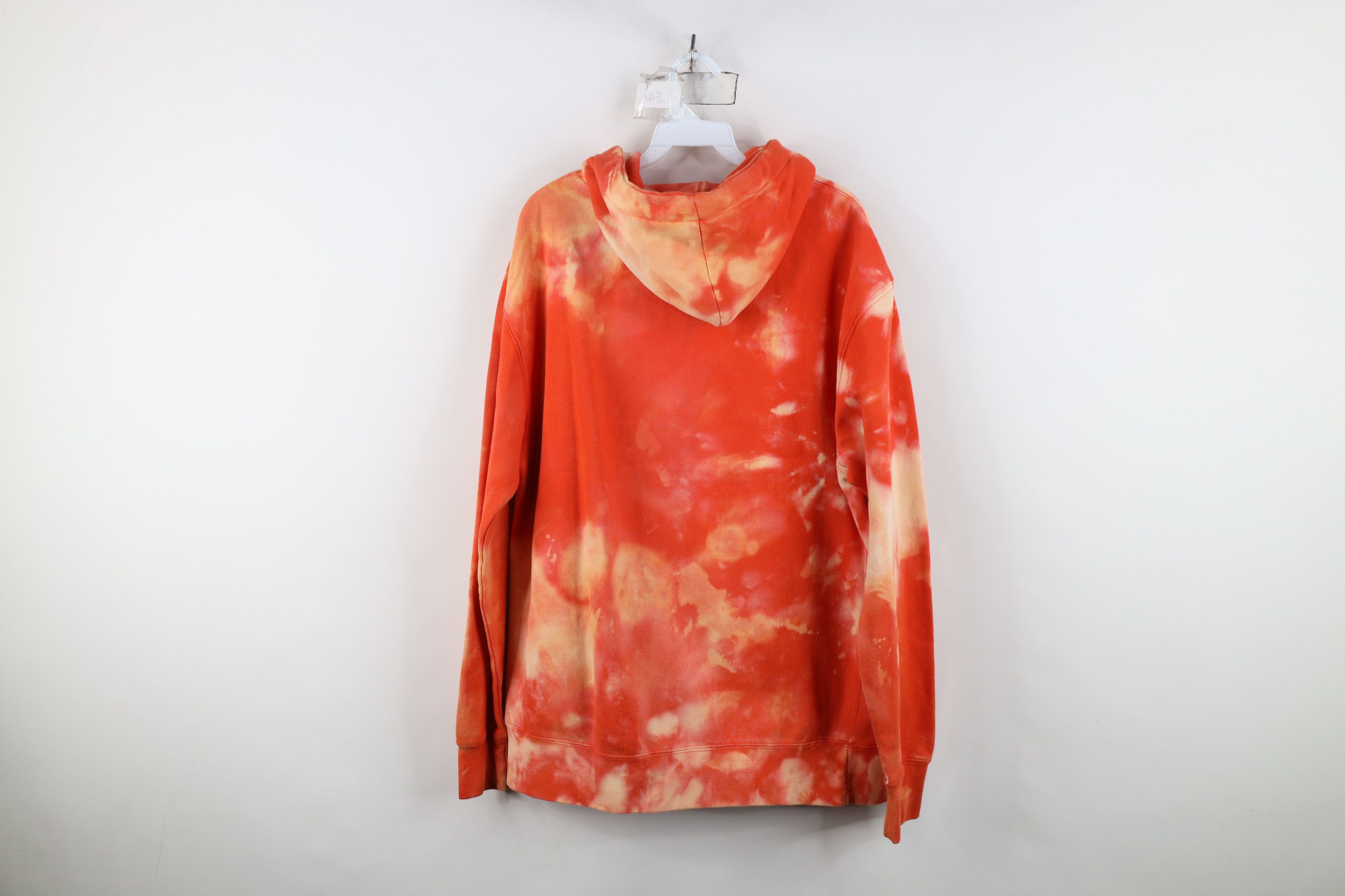 Vintage Vintage Streetwear Blank Acid Wash Hoodie Sweatshirt Orange Size US L / EU 52-54 / 3 - 13 Thumbnail