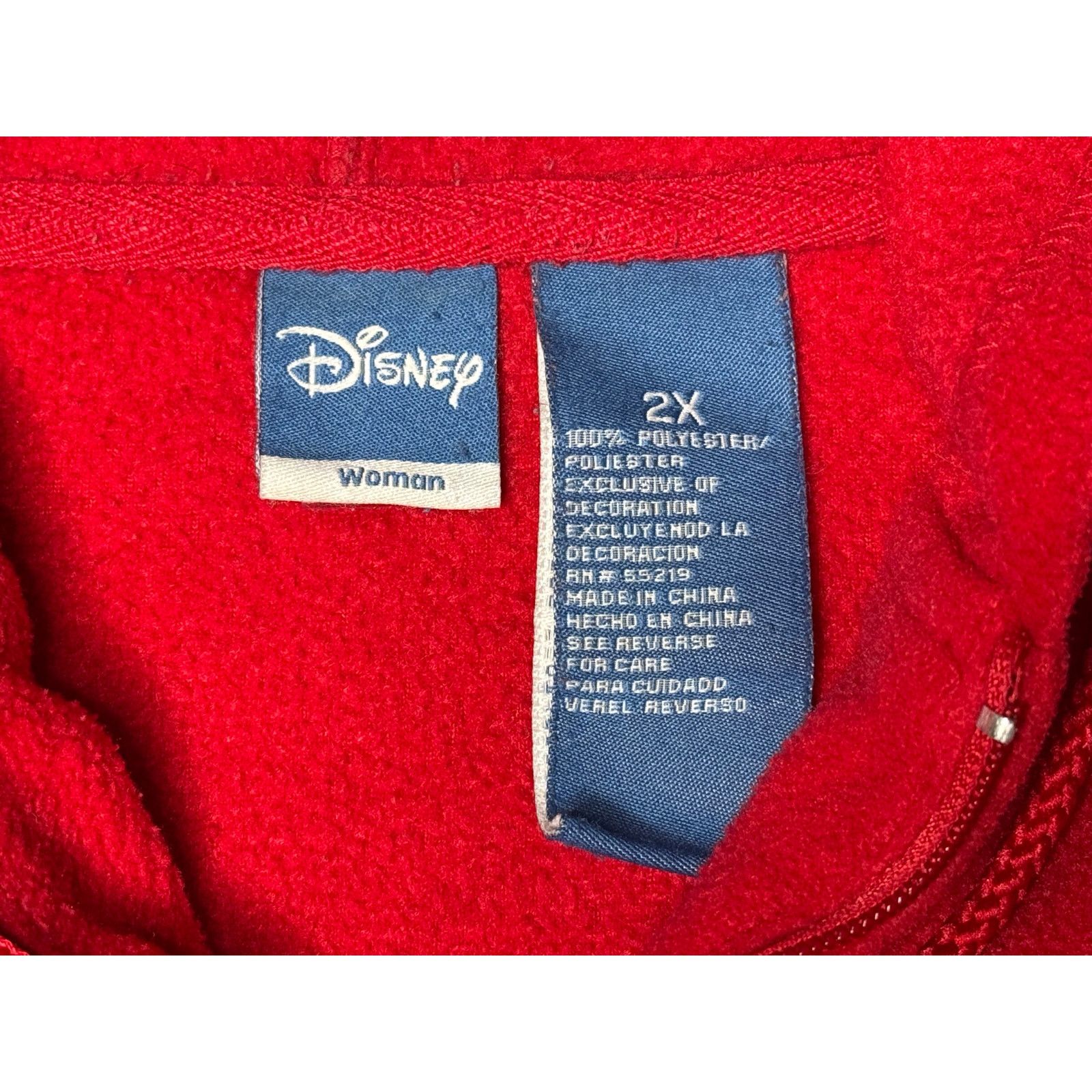 Disney × Vintage Vintage Mickey Disney Full Zip Fleece Hoodie Women’s 2XL Size XXL / US 16-18 / IT 52-54 - 3 Thumbnail