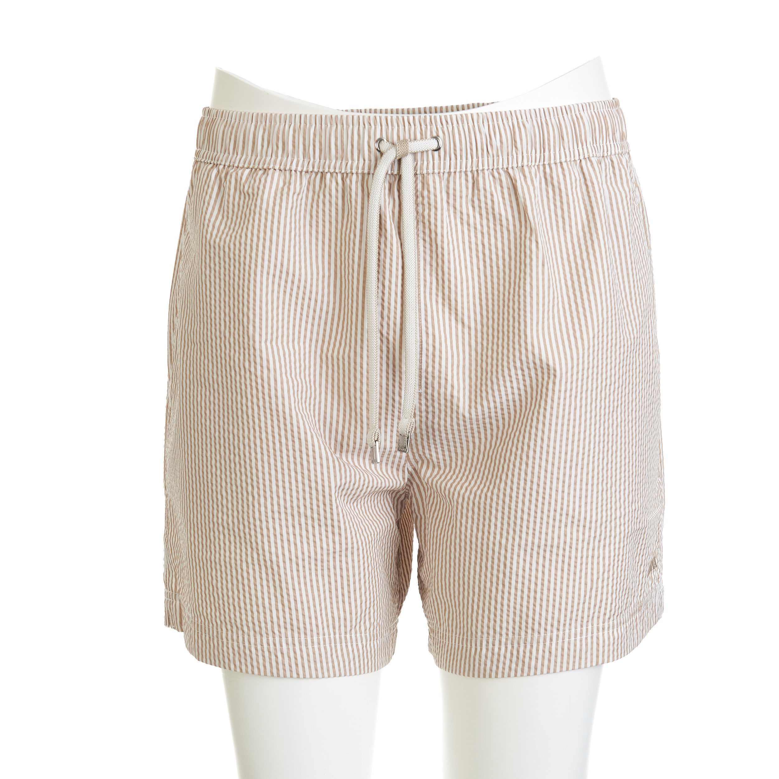 Ermenegildo Zegna Beige Striped Swim Trunks Size S Size US 28 / EU 44 - 3 Thumbnail