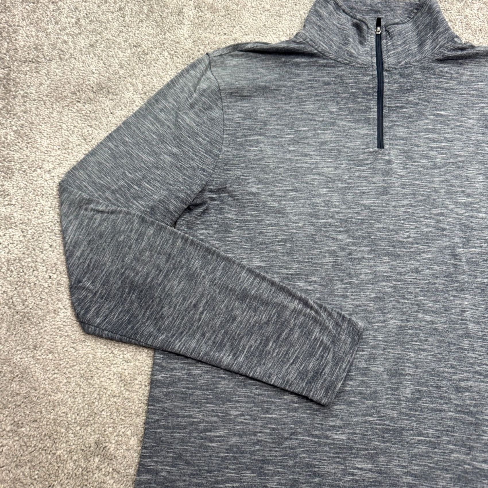 J.Crew J.Crew Performance 1/4 Zip Pullover Shirt Mens M Heather Gray Long Sleeve Regular Fit Zip Neck Mock Neck Casual Outdoor Size US M / EU 48-50 / 2 - 7 Thumbnail