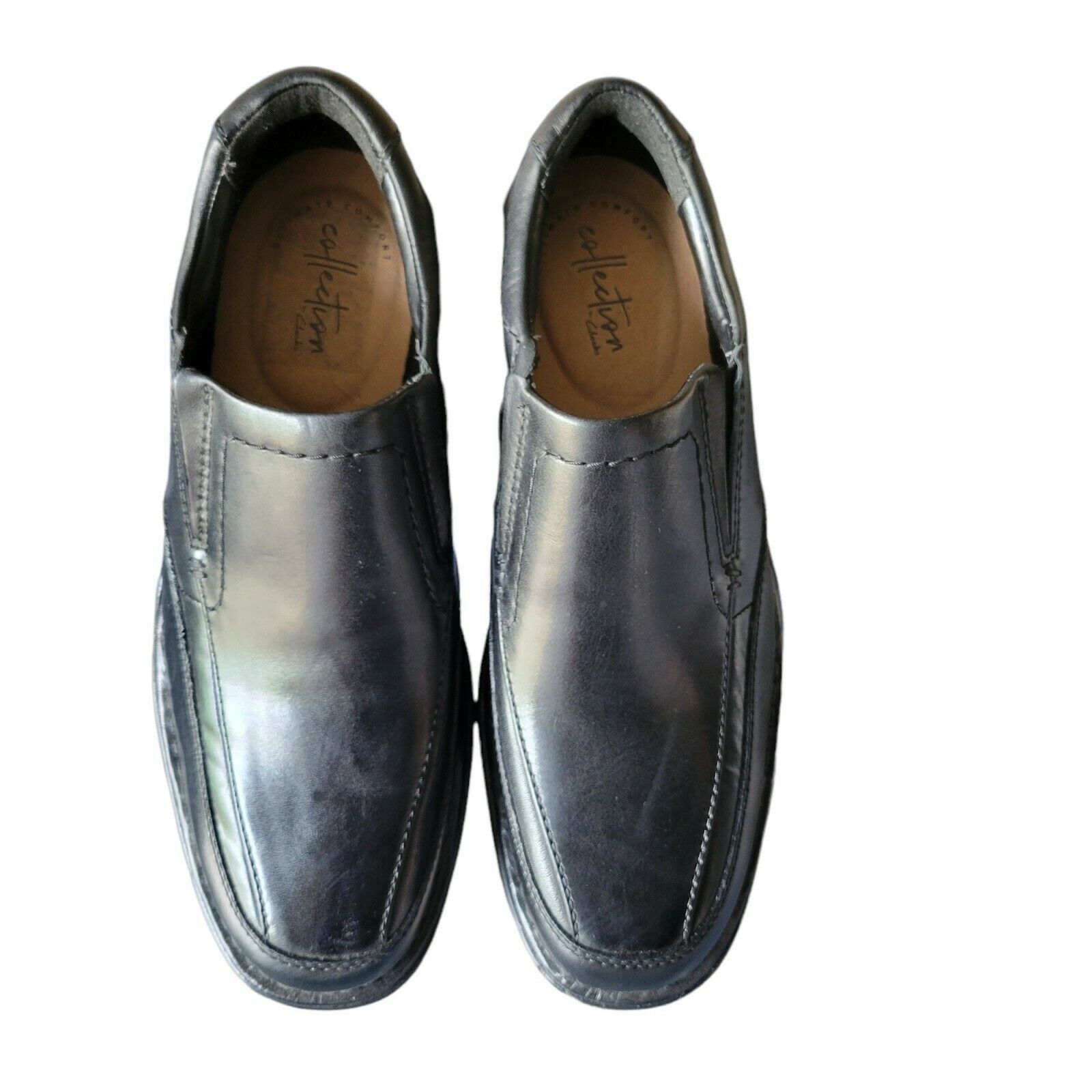 Clarks Clarks Collection Men's Loafers. Black Leather Size 7.5 Size US 7.5 / EU 40-41 - 2 Thumbnail