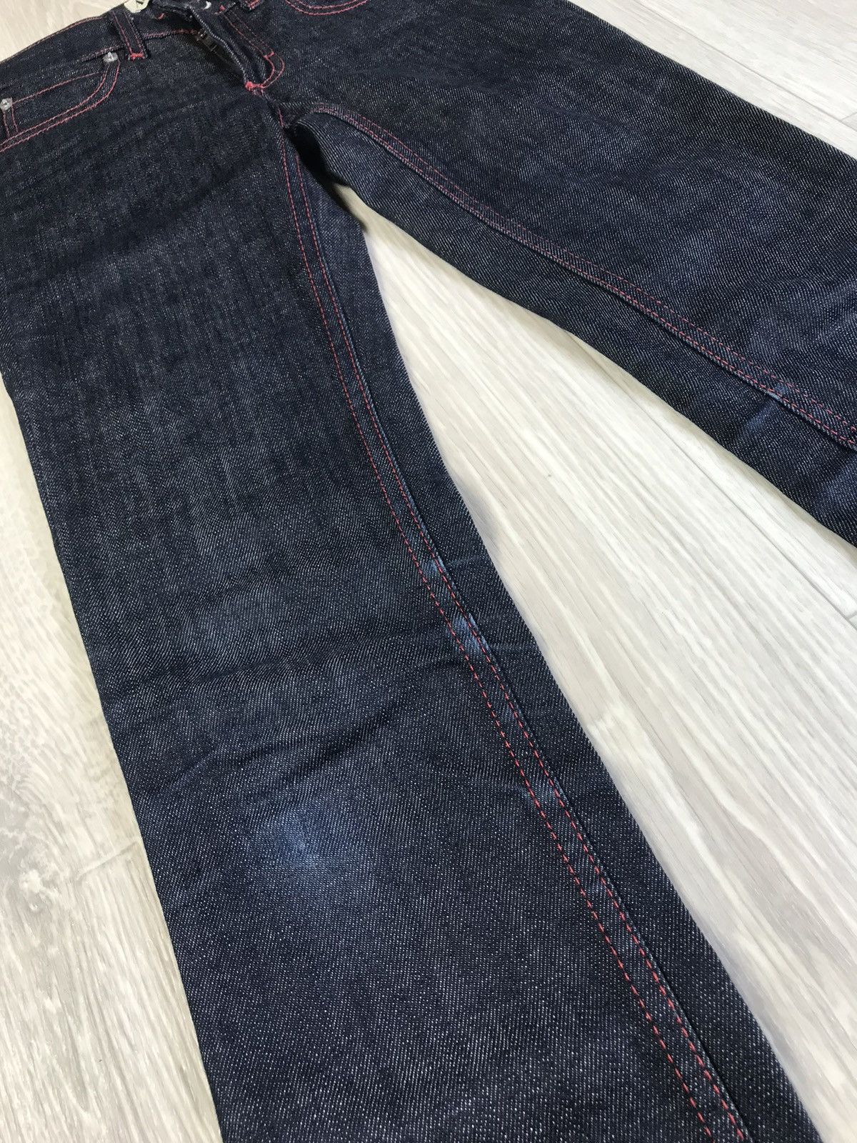 Acne Studios Rare vintage Acne Studios Hex Red Stitch Jeans Denim Size 25" / US 0 / IT 36 - 7 Thumbnail