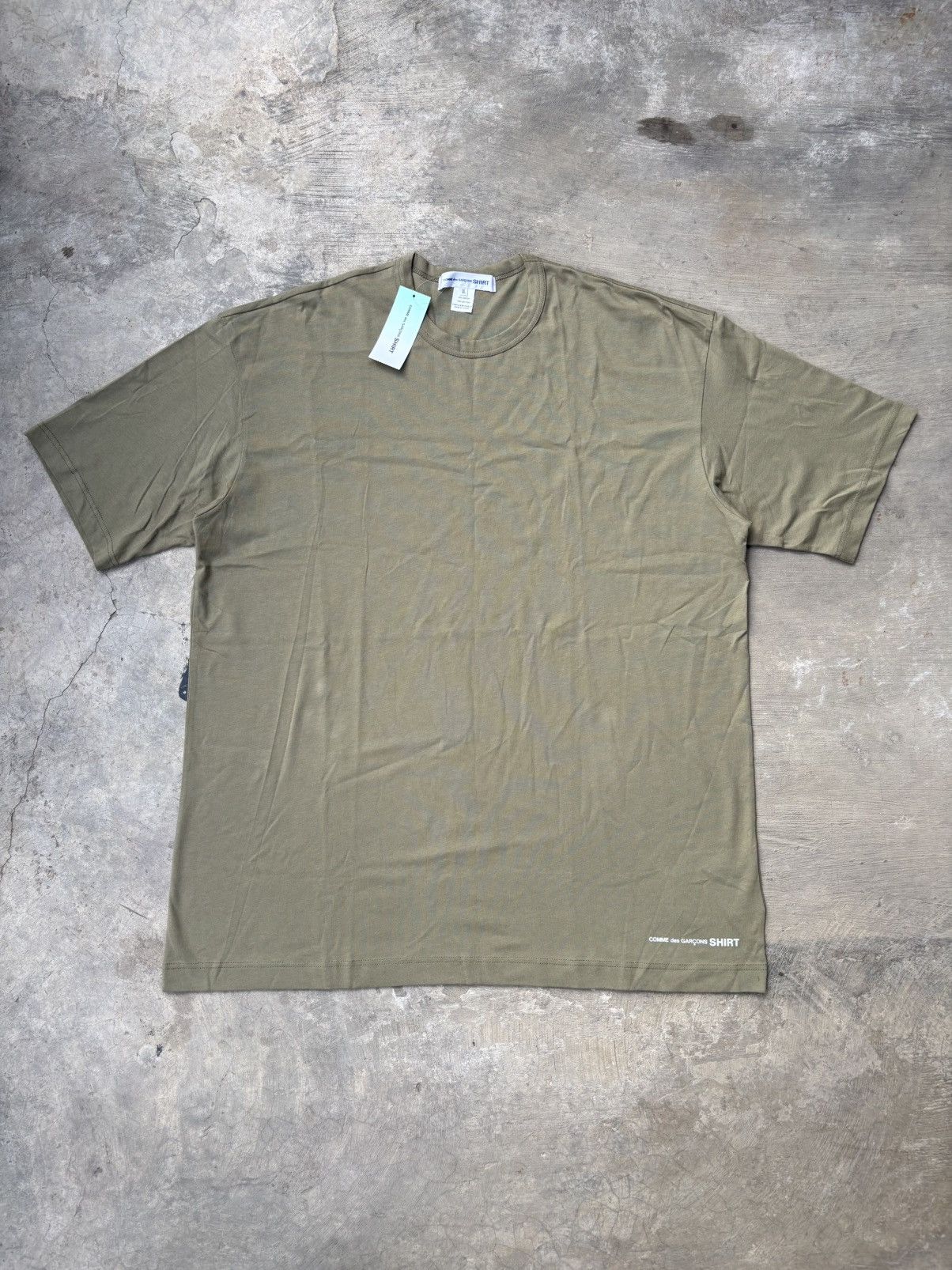 Comme des Garcons SHIRT Comme des Garçons Shirt Olive Green Oversized T-Shirt Size US XXL / EU 58 / 5 - 1 Thumbnail