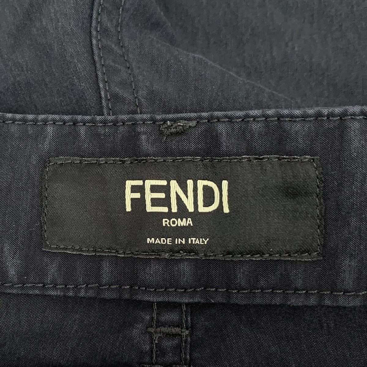 Fendi Fendi 22FW Black Cotton Cargo Shorts K26WX Size US 34 / EU 50 - 5 Thumbnail