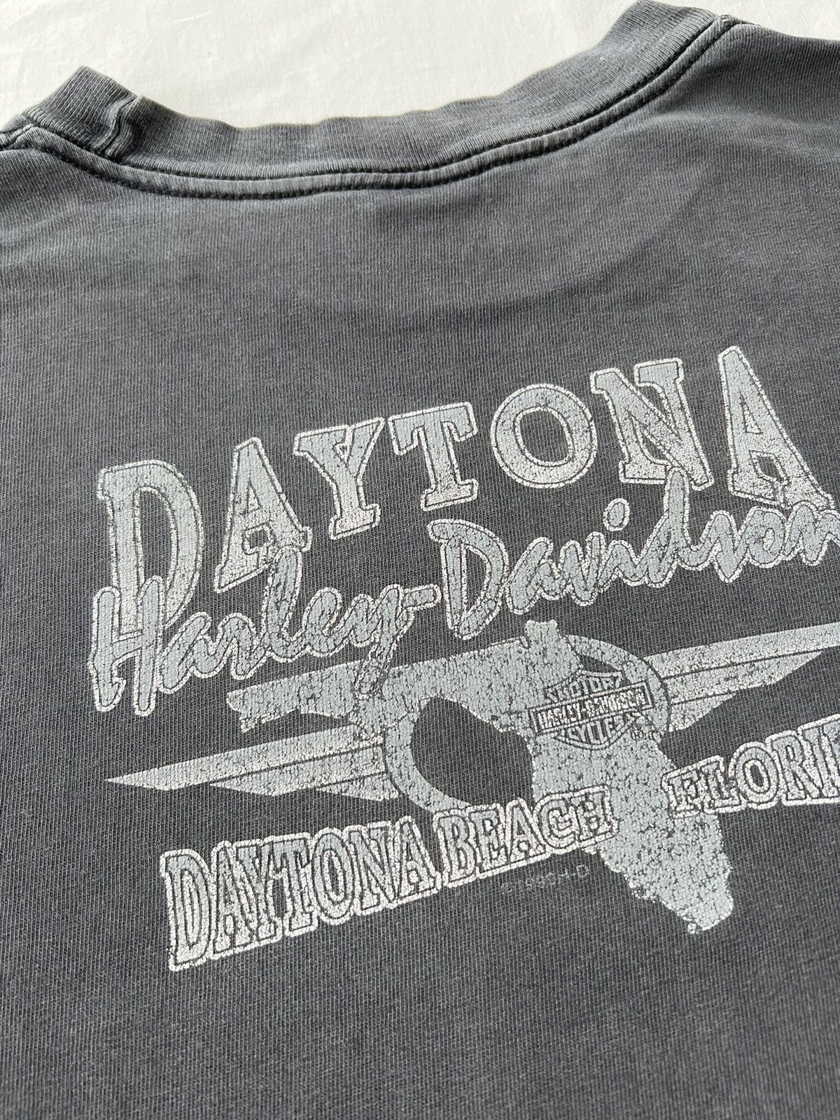 Harley Davidson Vintage 2001 Harley Davidson Fire Horse Flame Daytona Tshirt Size US M / EU 48-50 / 2 - 16 Thumbnail