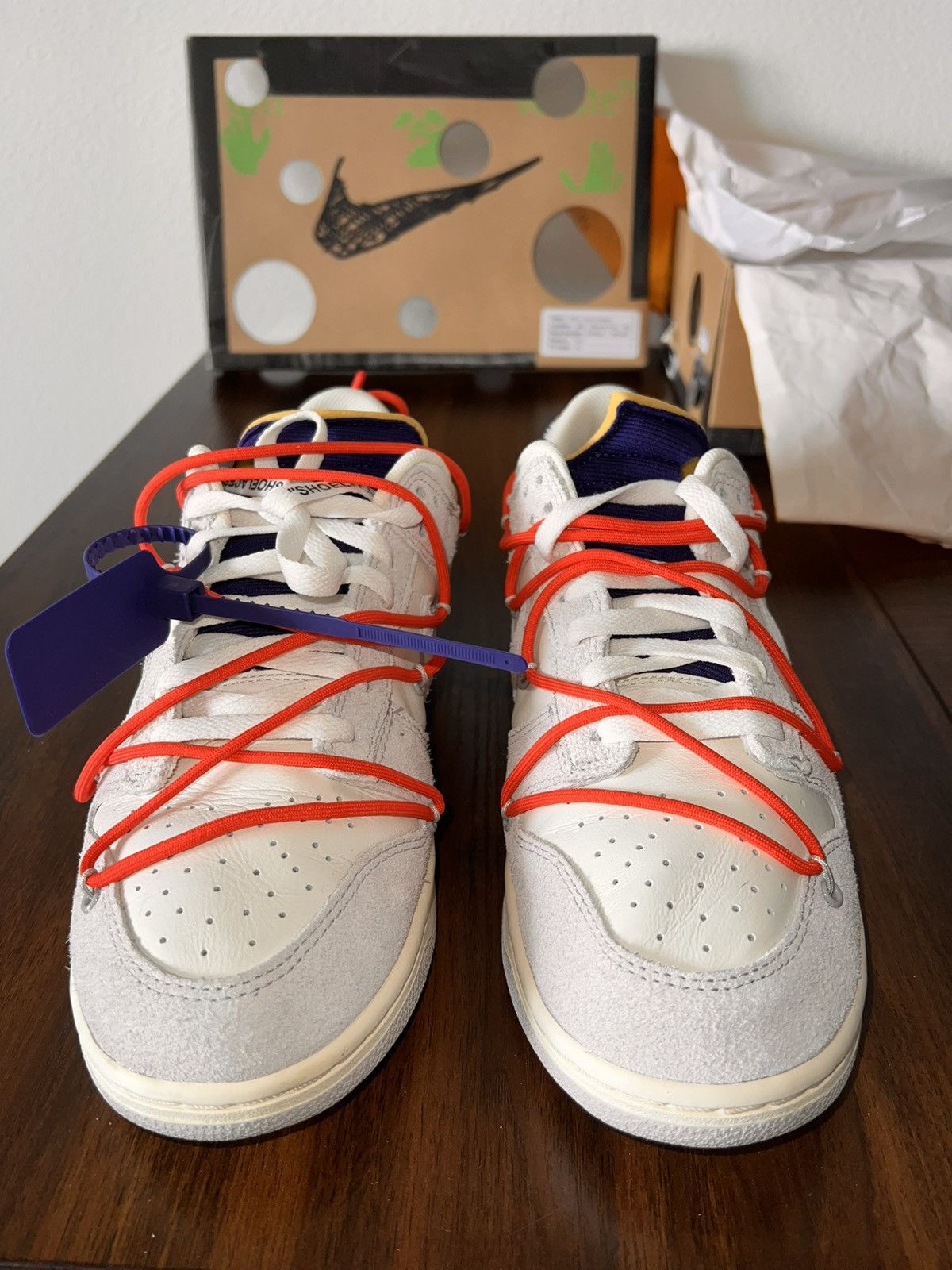 Nike × Off-White Nike Dunk Low / Off White lot #13 Size US 10.5 / EU 43-44 - 8 Thumbnail