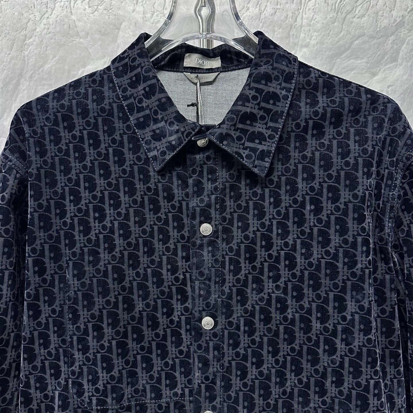 Dior Dior Monogram Flocked Shirt Jacket Size US M / EU 48-50 / 2 - 2 Thumbnail