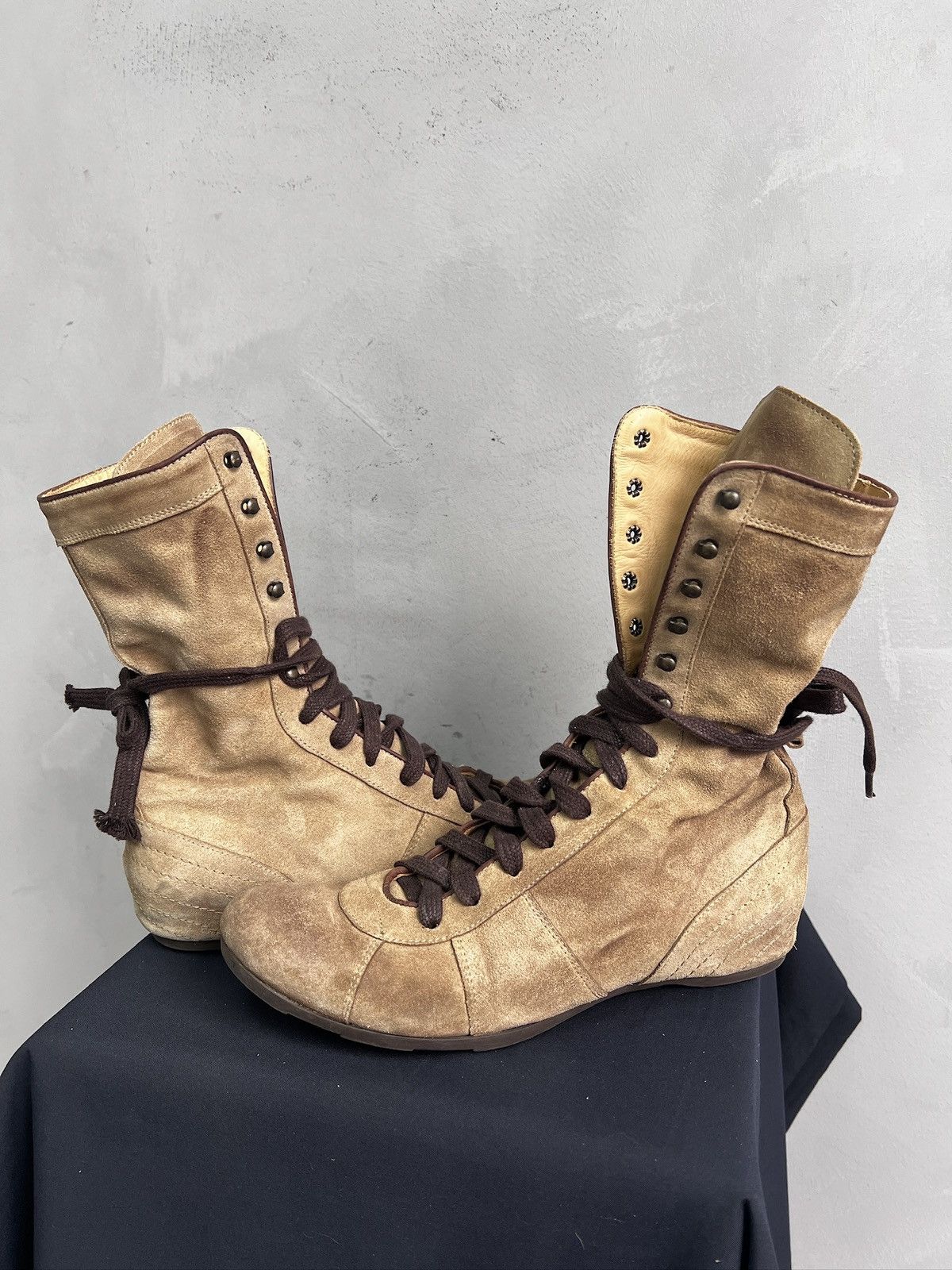 If Six Was Nine Archive 2000s maison margiela style leather boots replica Size US 8 / EU 41 - 8 Thumbnail