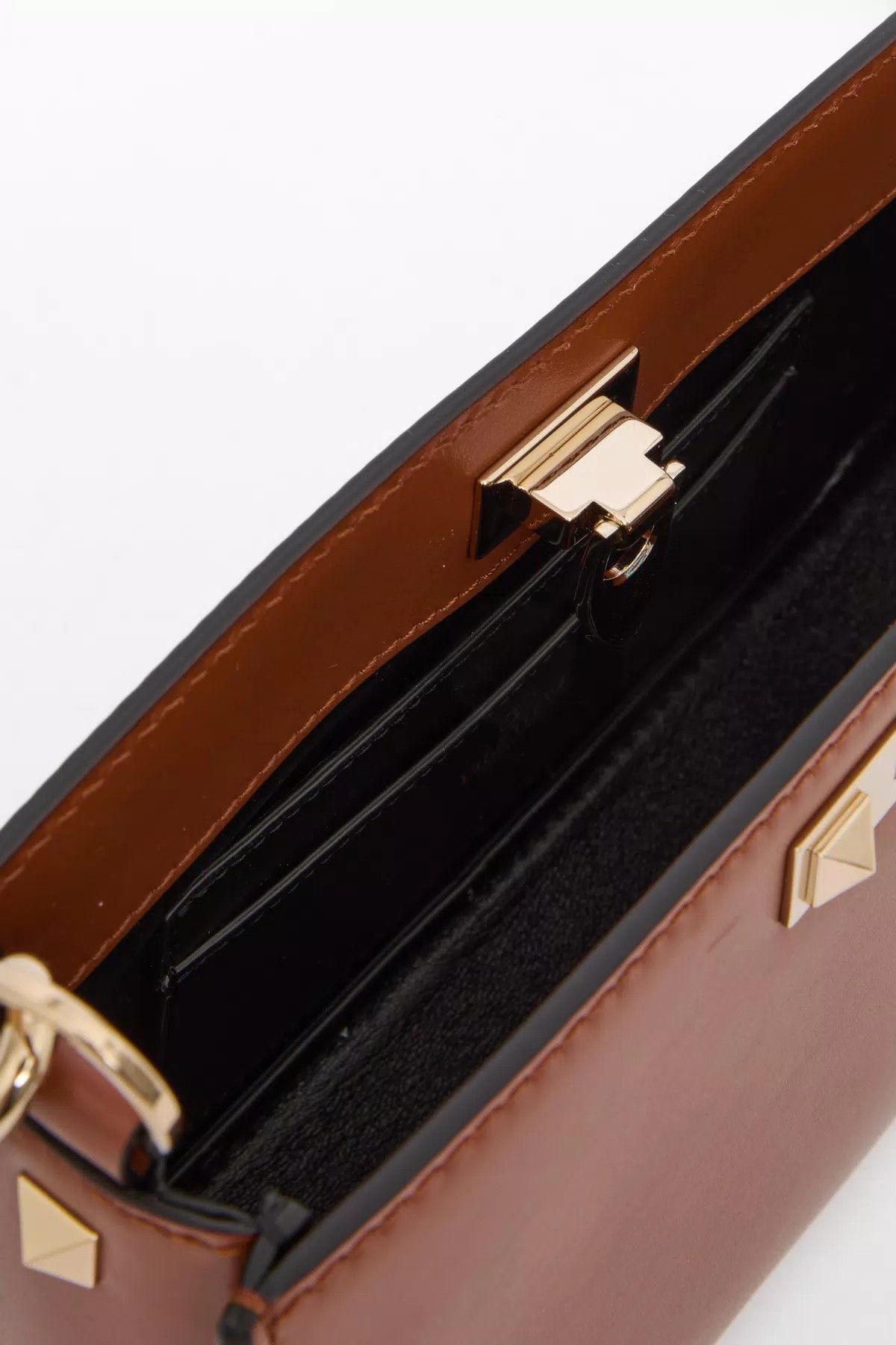 Valentino oc11z0725 Size:OS/Fierce Small Calfskin Bag in Brown Size ONE SIZE - 5 Thumbnail