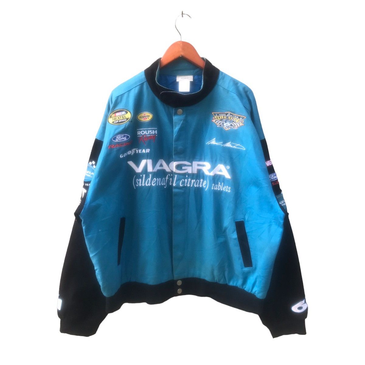 Ford × NASCAR × Vintage Vintage NASCAR Viagra Racing Team "Mark Martins” Jacket Size US XXL / EU 58 / 5 - 3 Thumbnail