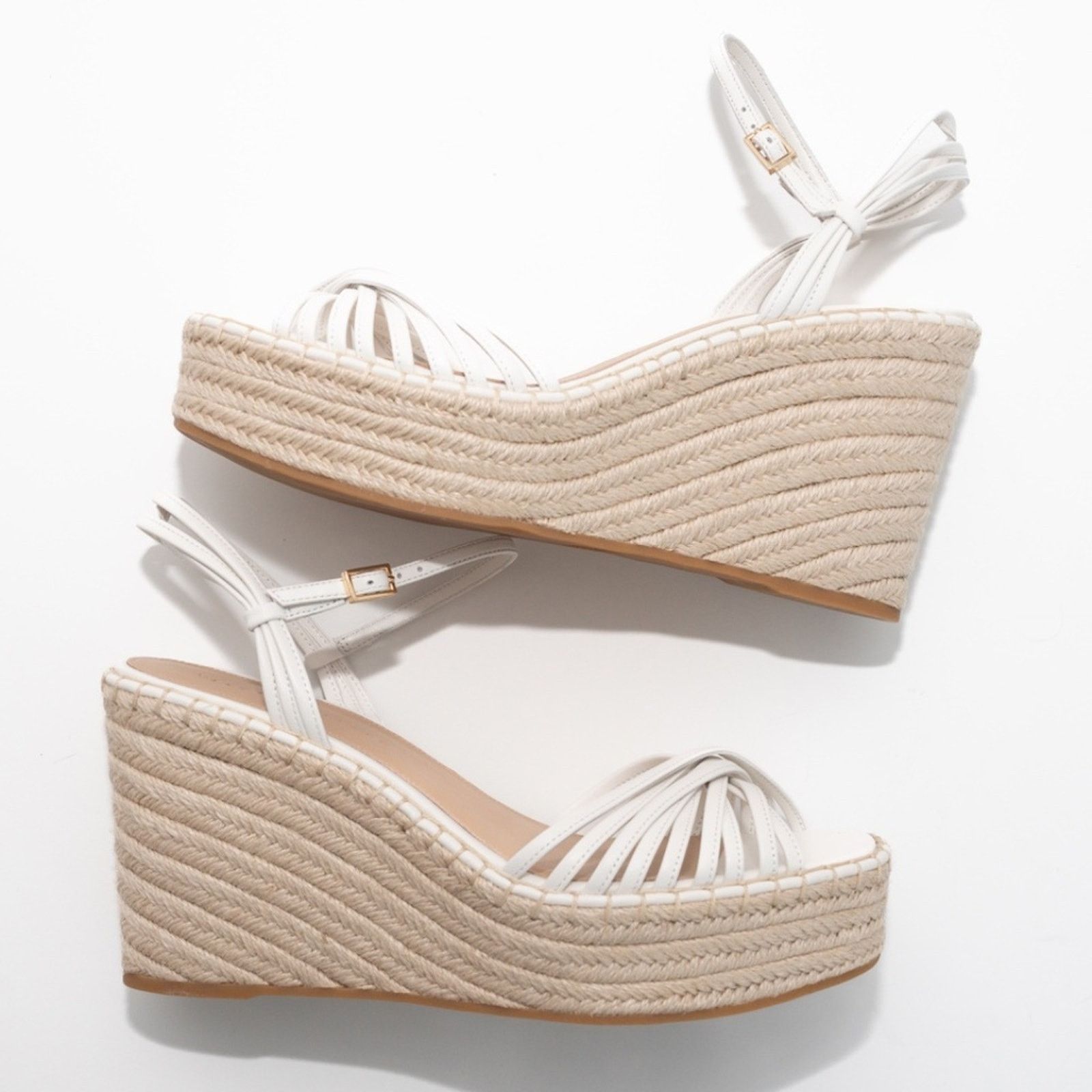 Veronica Beard Veronica Beard. Ravina Ankle Strap Espadrille Wedge Sandals Size US 10 / IT 40 - 1 Thumbnail