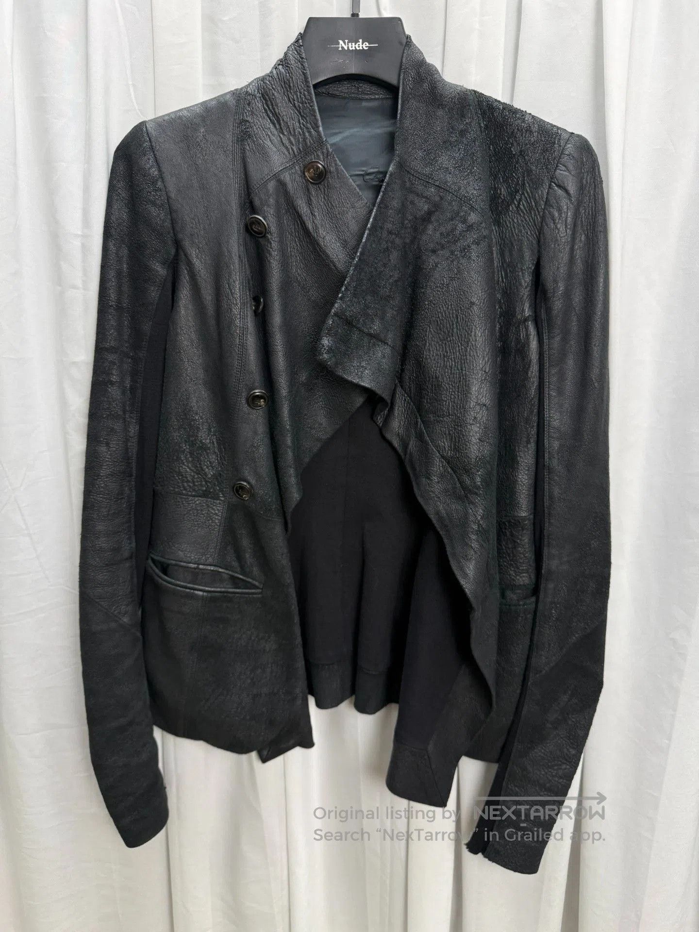 Rick Owens Rick Owens Suede Distressed Biker Jacket. Size US M / EU 48-50 / 2 - 1 Thumbnail