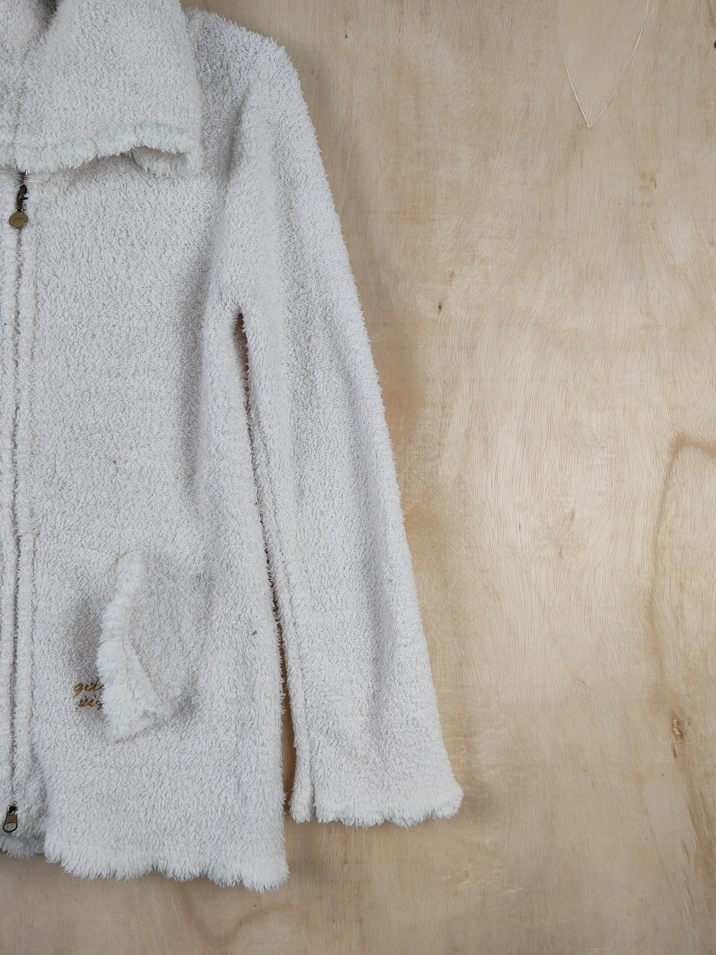 Japanese Brand Gelato Pique White Fur fleece Hoodie Sweaters #S2550 Size S / US 4 / IT 40 - 6 Thumbnail