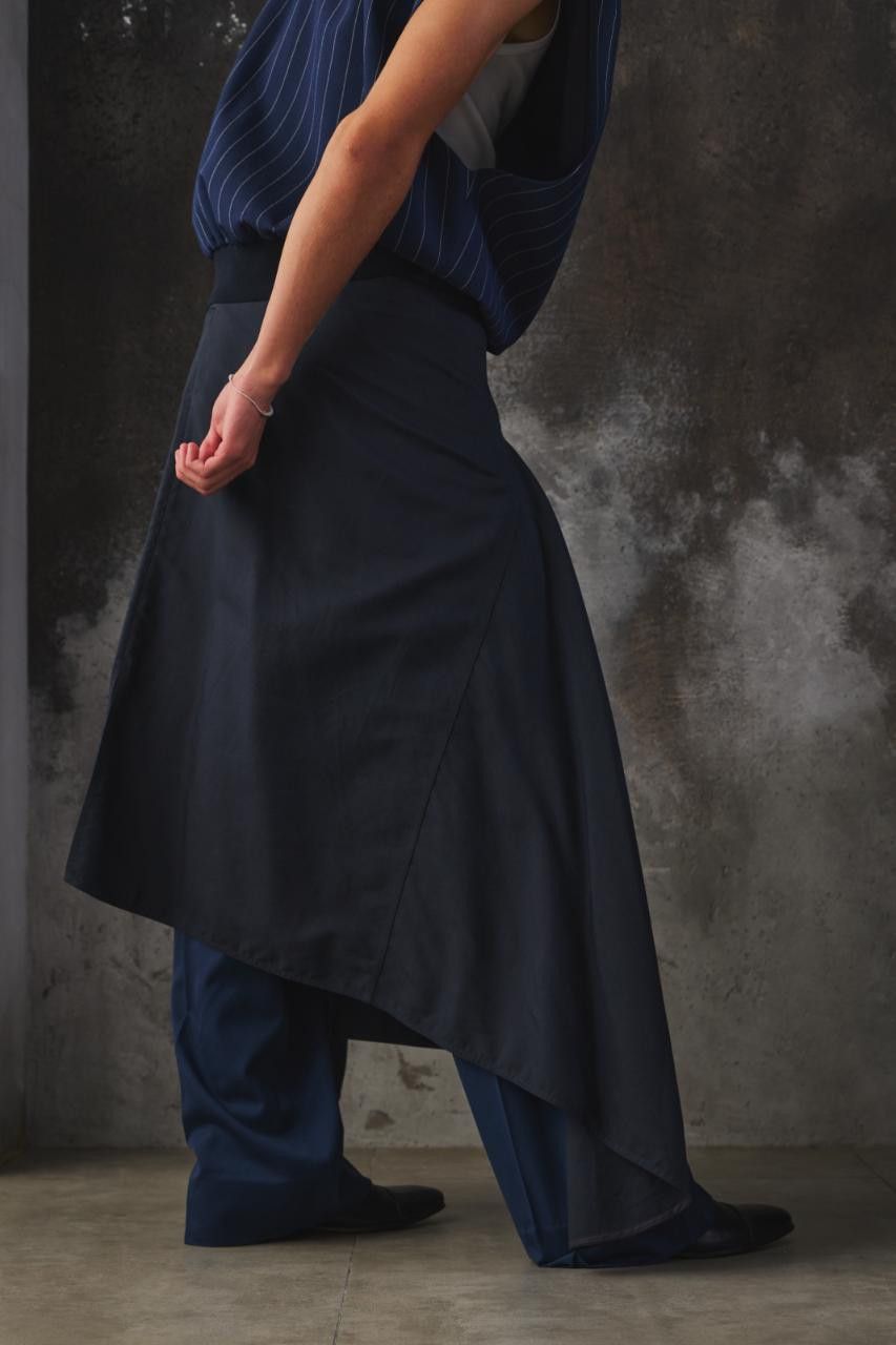 Marni Marni Asymmetric Draped Skirt Navy Size 28" / US 6 / IT 42 - 6 Thumbnail