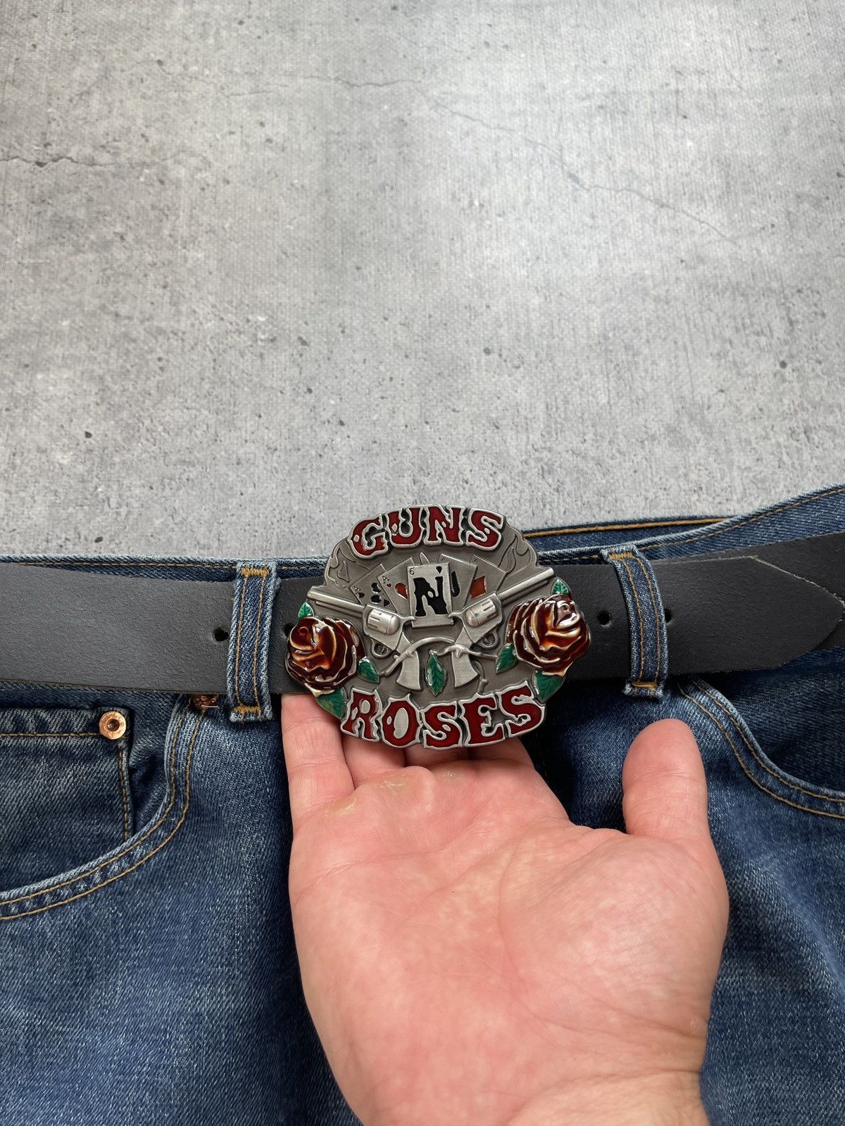 Japanese Brand Gans N’ Roses Belt Y2K Leather Size ONE SIZE - 5 Thumbnail