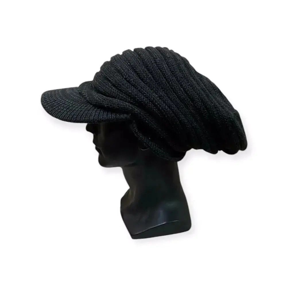 Japanese Brand Japanese Brand Rare Design Visor Turban Style Beanie Hat Size ONE SIZE - 1 Thumbnail