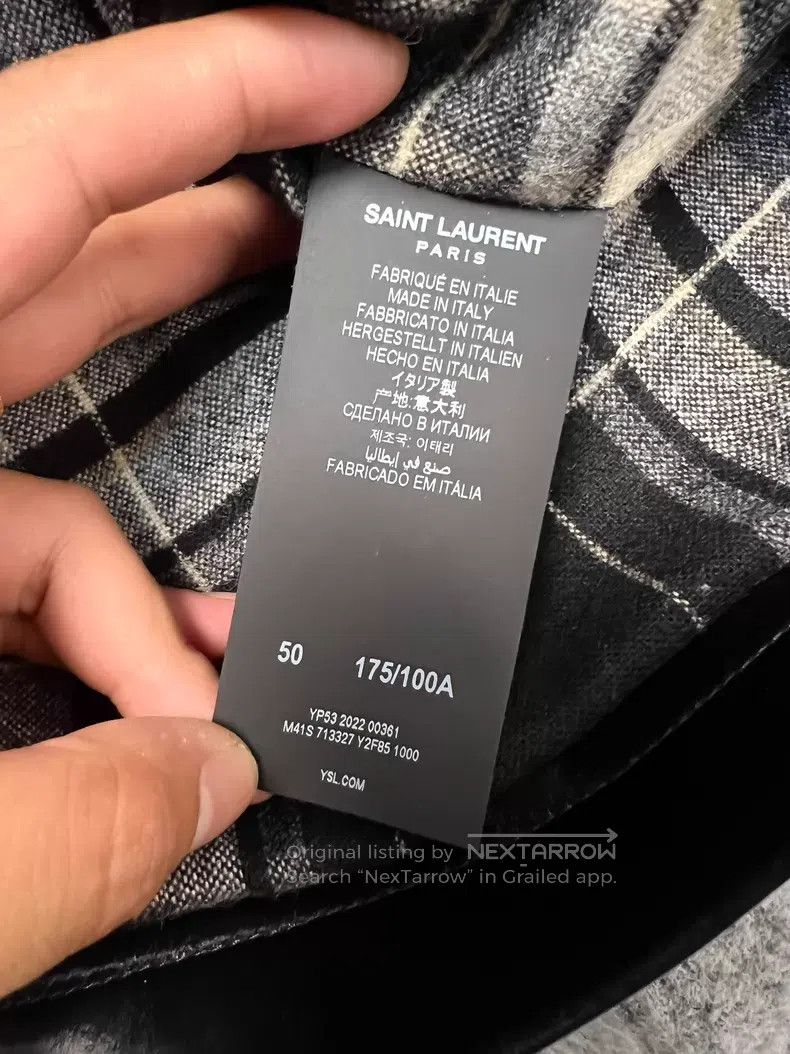Saint Laurent Paris Saint Laurent Paris Hooded Jacket Jacket Size 50 i Size US M / EU 48-50 / 2 - 5 Thumbnail