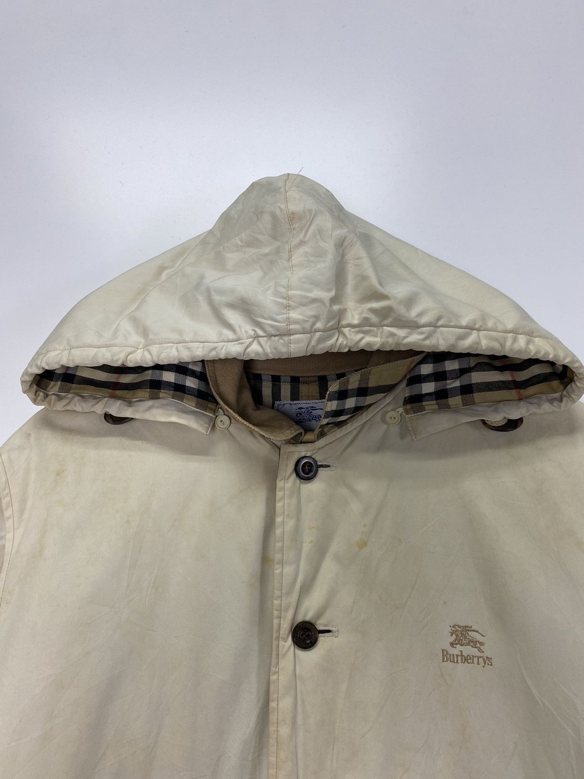 Burberry Vintage Burberry Hoodie Jacket Size US XL / EU 56 / 4 - 7 Thumbnail
