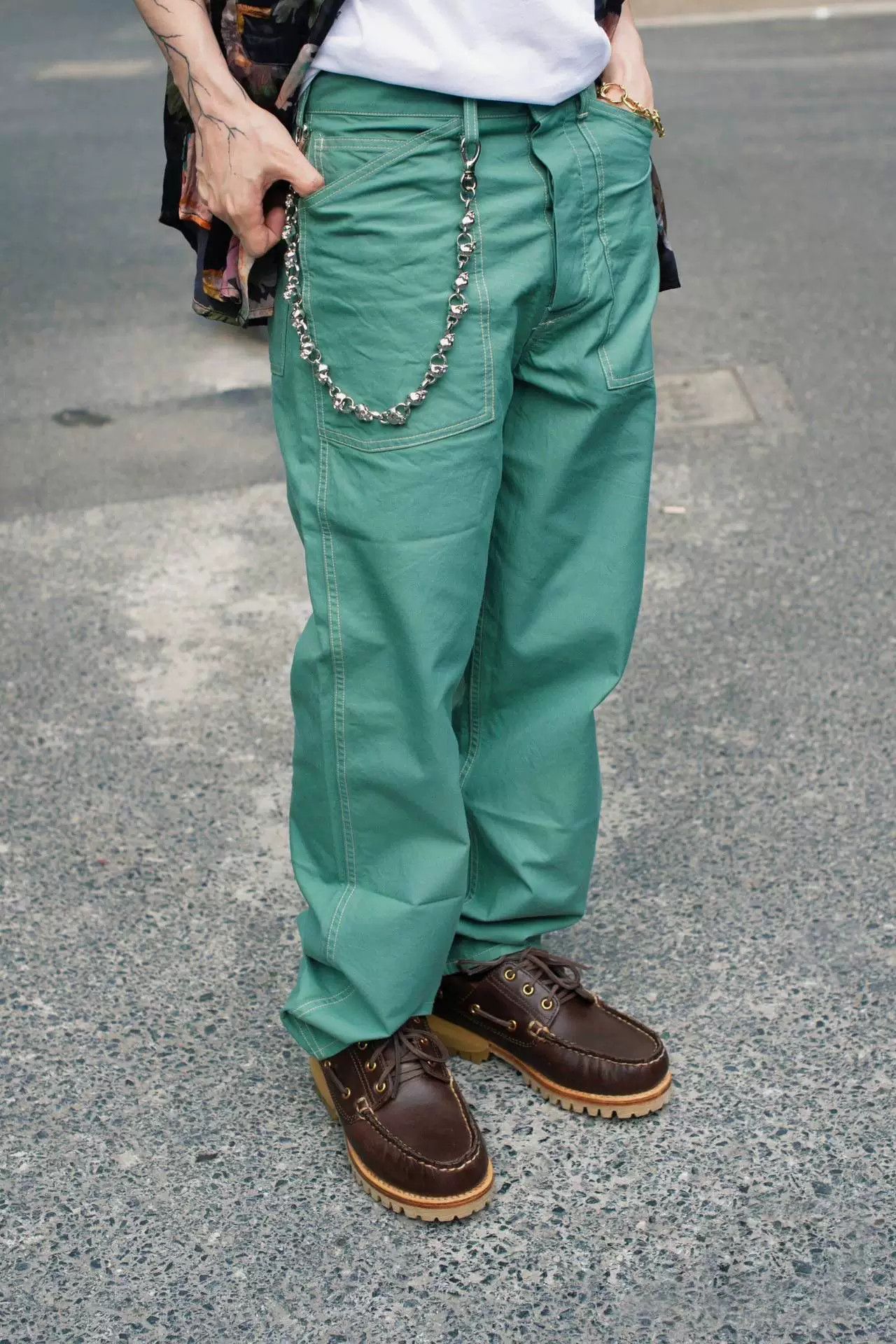 Visvim visvim carpenter pants in green new condition Size US 31 - 1 Thumbnail