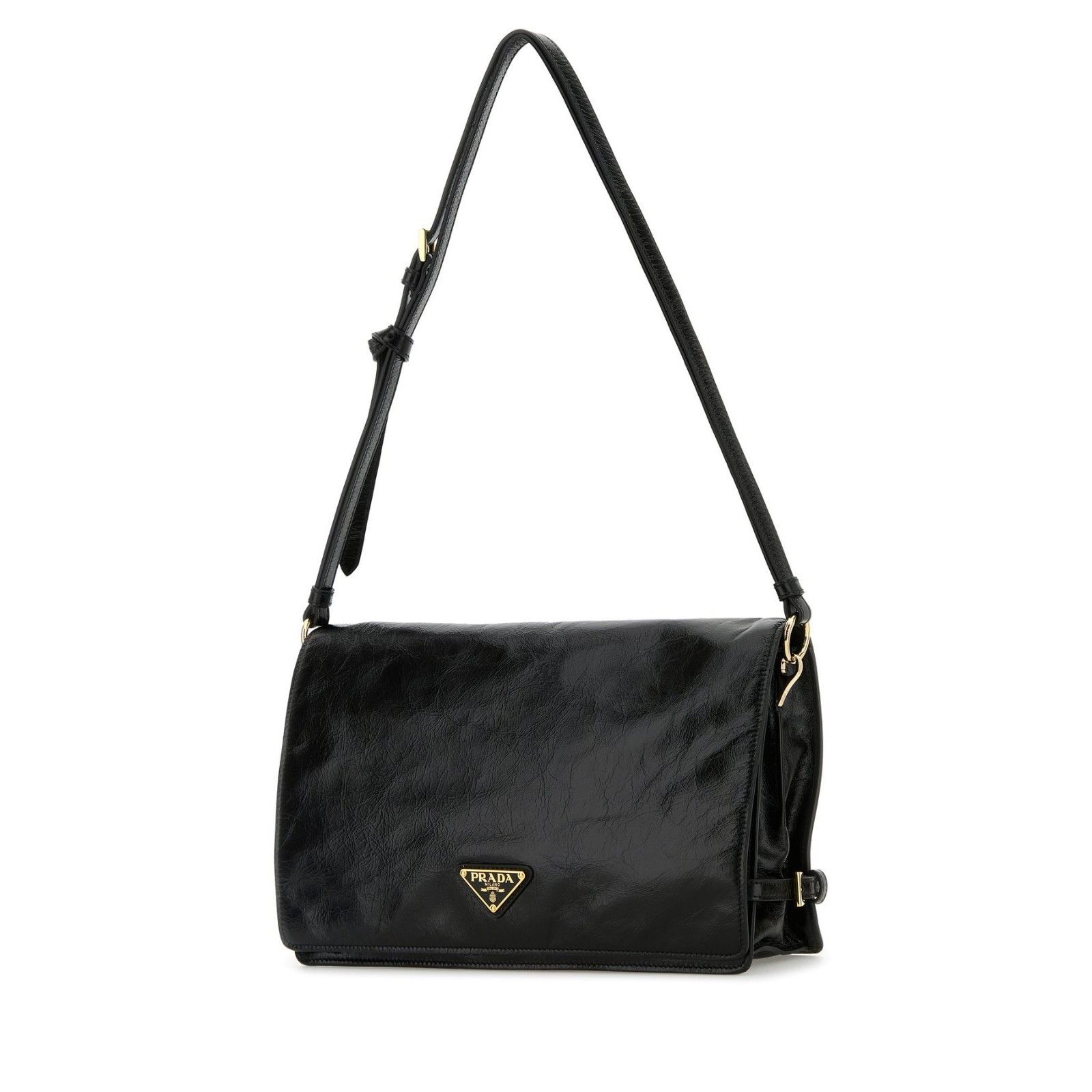 Prada PRADA Iconic Black Leather Shoulder Bag New & Authentic Size ONE SIZE - 2 Thumbnail