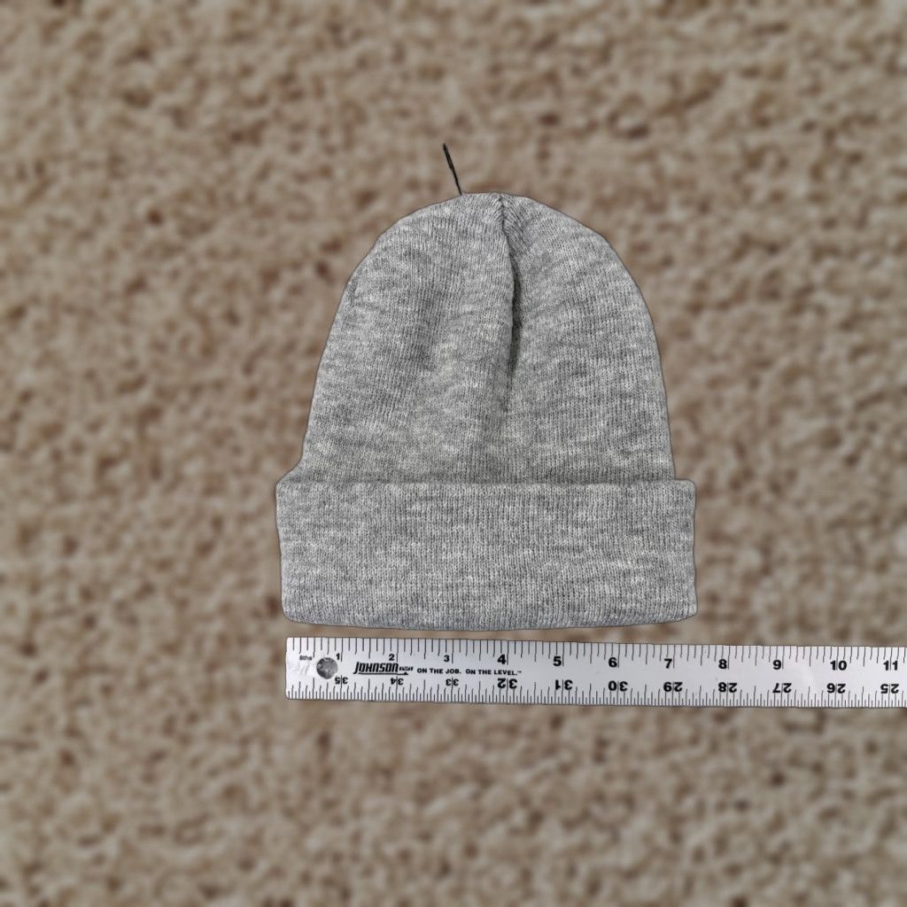 Vintage Talking Angels Beanie Womens One Size Gray 100% Acrylic Snow Ski Winter Hat Cap Beanie Size ONE SIZE - 1 Thumbnail
