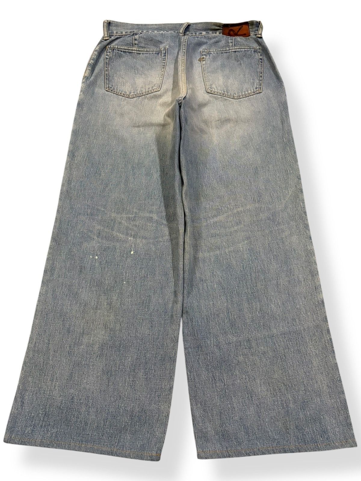 45rpm Vintage Japanese Brand 45rpm Blue Wash Baggy Jeans Size US 29 - 2 Thumbnail