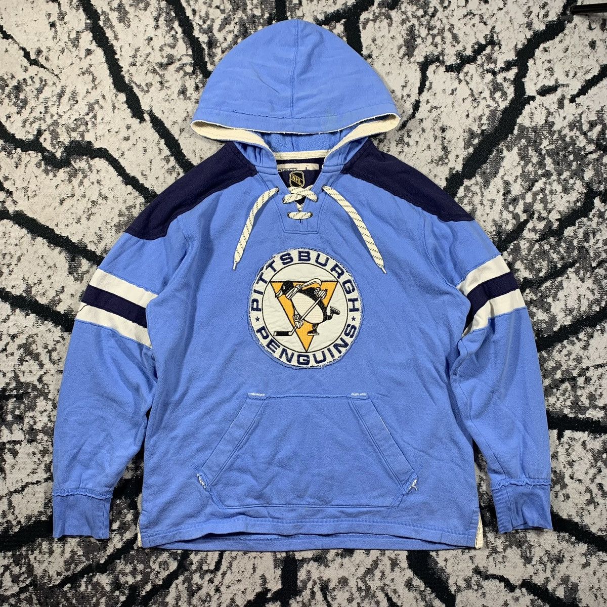 NHL × Reebok × Vintage Reebok Pittsburgh Penguins Hoodie Vintage 90s Style Size US L / EU 52-54 / 3 - 1 Thumbnail