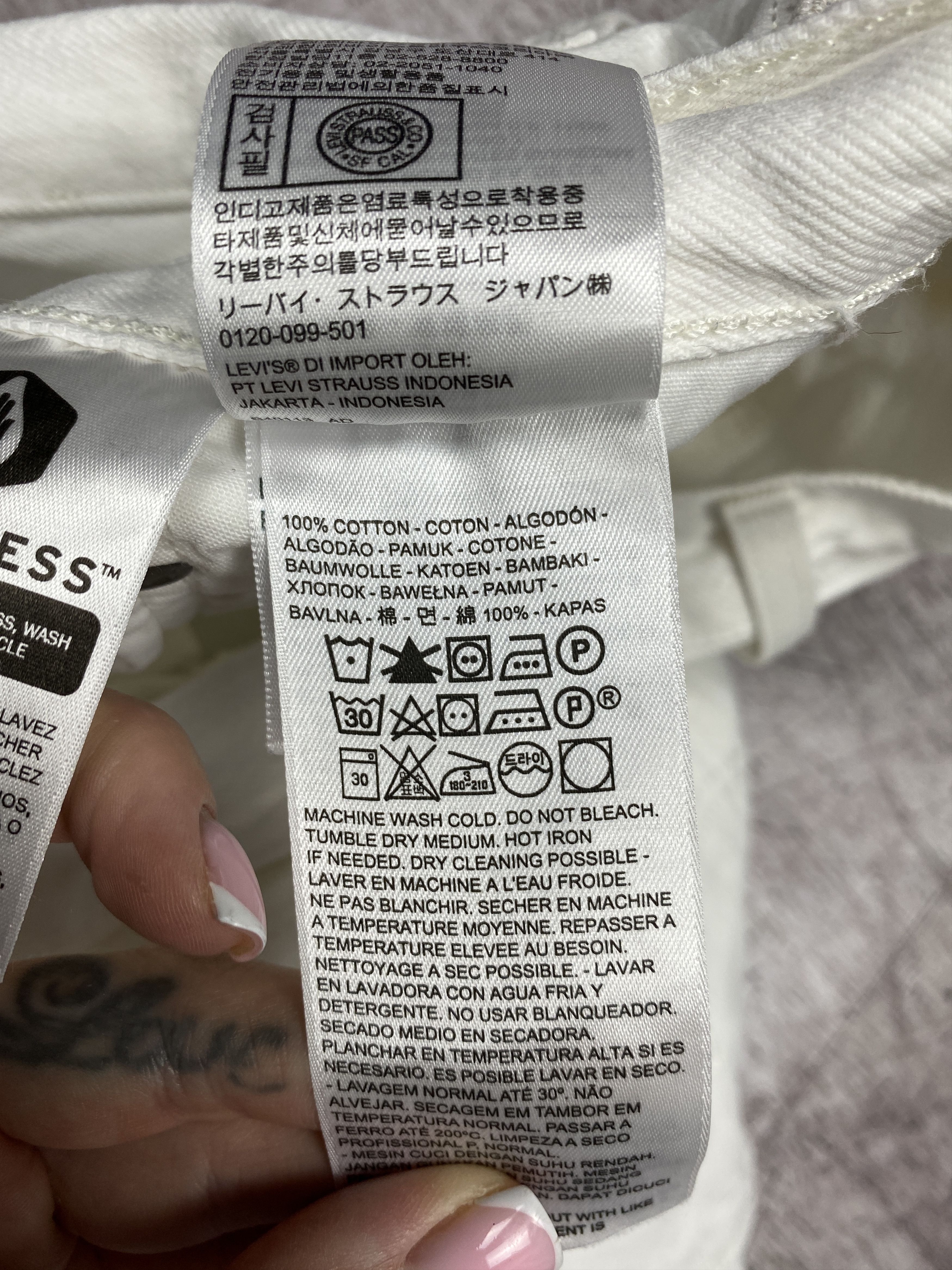 Levi's × Levi's Vintage Clothing Levis Womens White Denim Pants Jeans Size 27" / US 4 / IT 40 - 12 Thumbnail