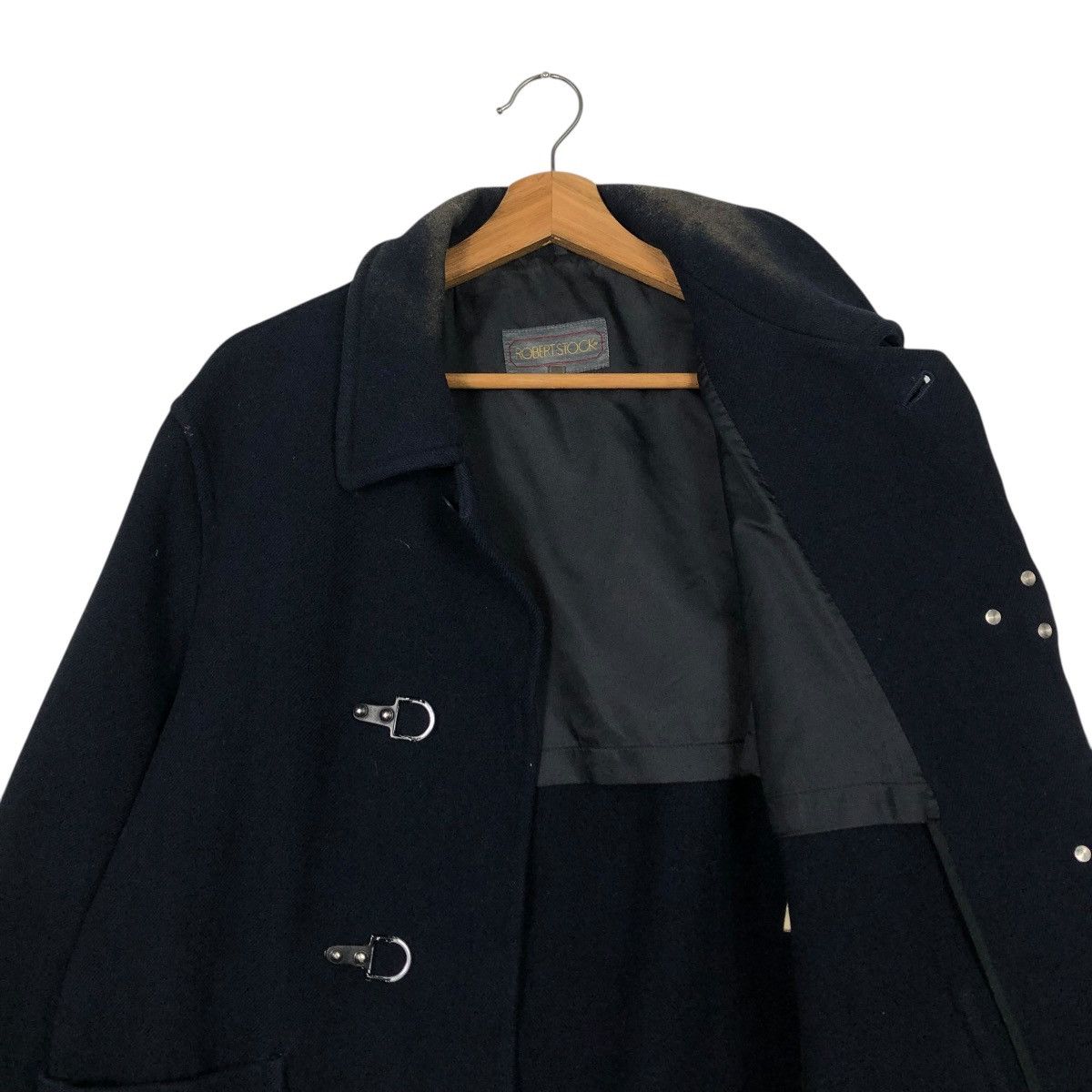 Vintage 🔥VINTAGE WOOL DUFFLE BUCKLE JACKET ROBERT STOCK Size US S / EU 44-46 / 1 - 14 Thumbnail