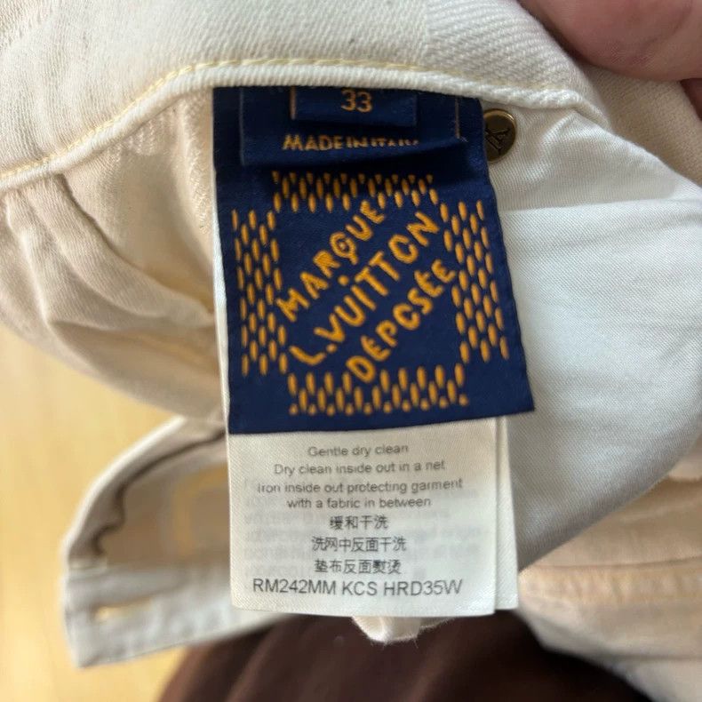 Louis Vuitton Louis Vuitton Plaid jacquard mid-rise straight leg jeans Size US 33 - 5 Thumbnail