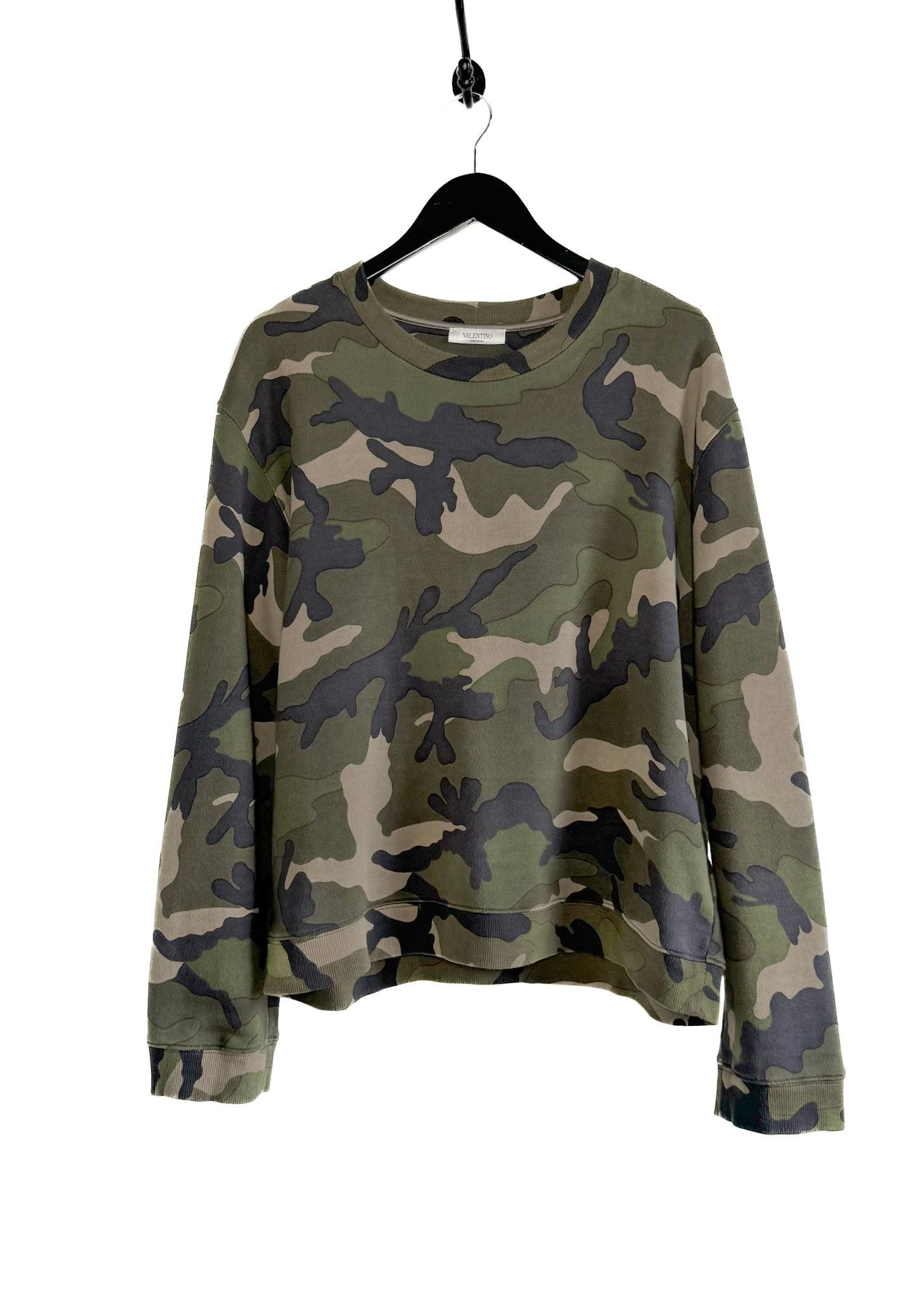 Valentino Valentino Green Camouflage Sweatshirt Size US L / EU 52-54 / 3 - 1 Thumbnail