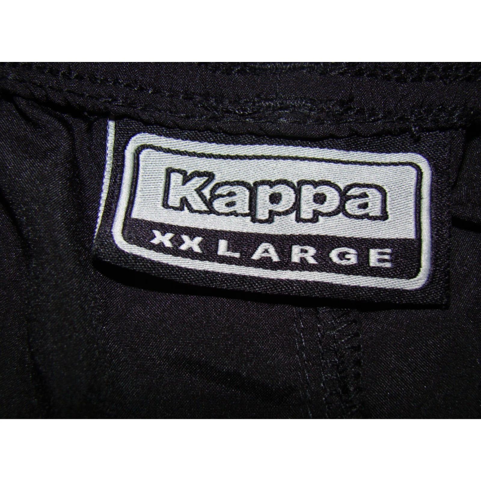 Kappa Kappa Hydroway Mens 2XL Track Elastic Drawstring Reflective Black Pants Size US 39 - 7 Thumbnail