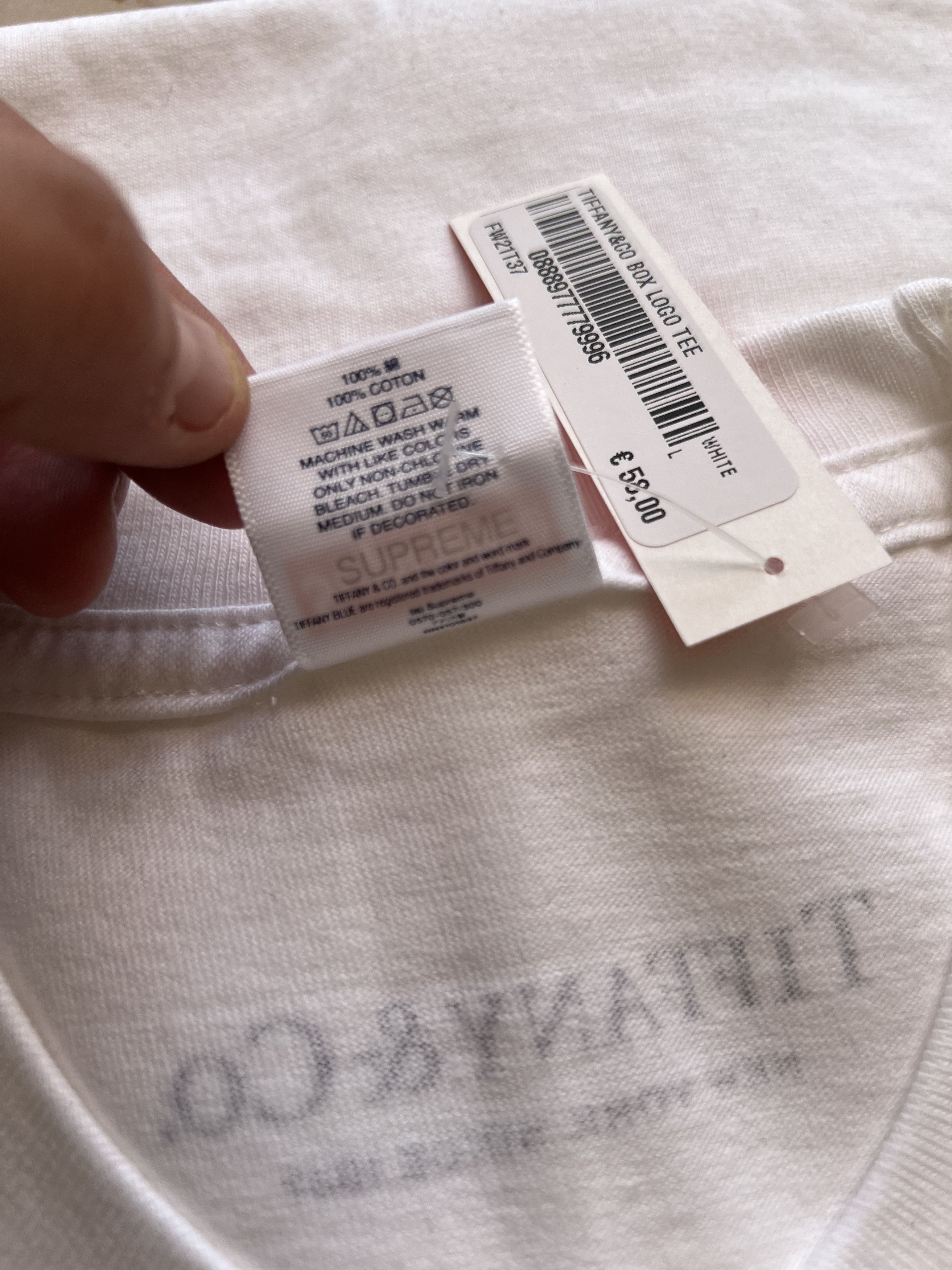 Supreme × Tiffany & Co. Supreme T-shirt con Logo Supreme x Tiffany