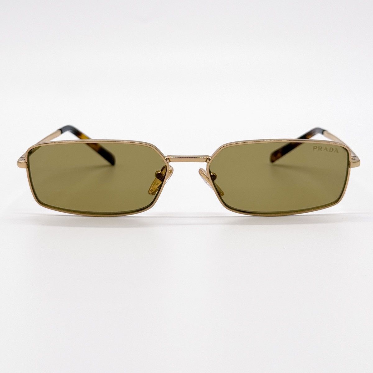 Prada NEW PRADA SPR A60 5AK70G GOLD GREEN PRA60S 5AK70G SUNGLASSES Size ONE SIZE - 4 Thumbnail
