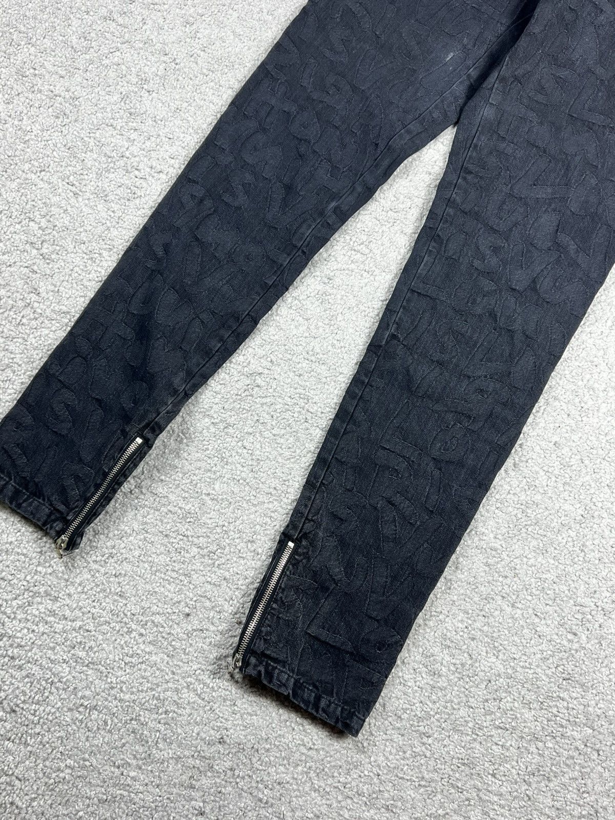 Louis Vuitton Louis Vuitton Stephen Sprouse Black Graffiti Logo Jeans Size 28" / US 6 / IT 42 - 3 Thumbnail