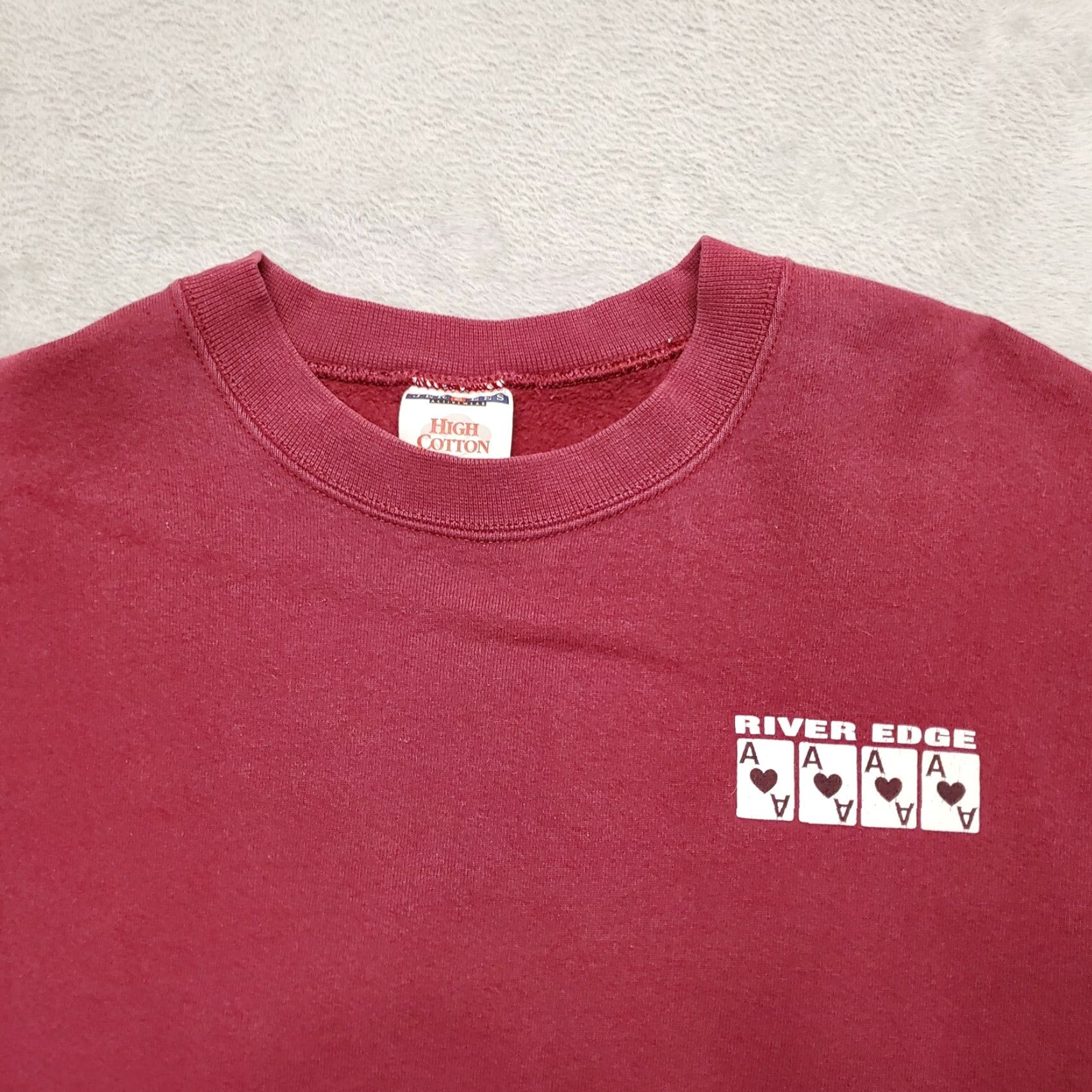 Jerzees VINTAGE Montana Sweashirt Mens L Red Rivers Edge Casino Alberton Fleece Sweatshirt Shirt Wool? Size US L / EU 52-54 / 3 - 7 Thumbnail