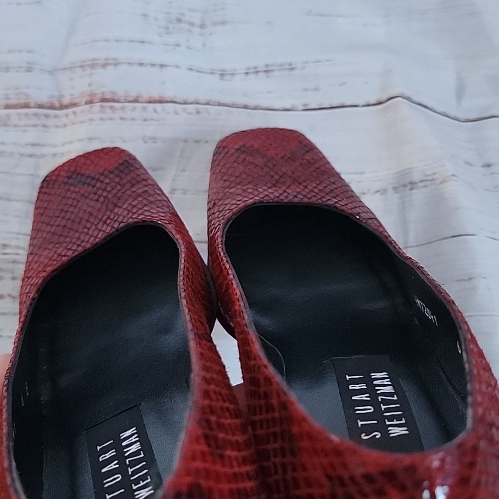 Stuart Weitzman Stuart Weitzman 90s Square Toe Block Heel Pumps 6 Size US 6 / IT 36 - 10 Thumbnail