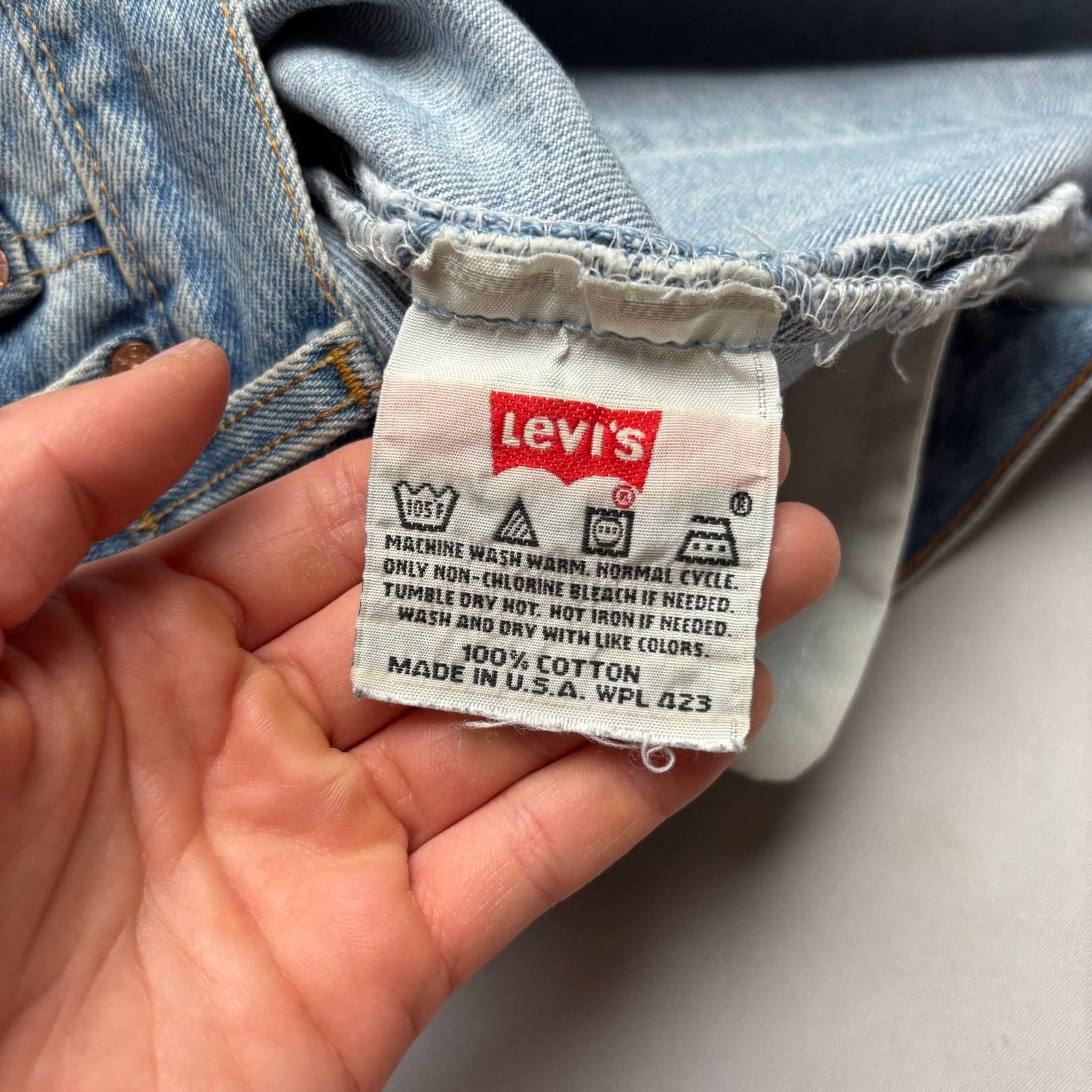 Levi's Vintage 90s Levi's 501 Straight Leg Jeans 33x29 Made in USA Size US 33 - 9 Thumbnail