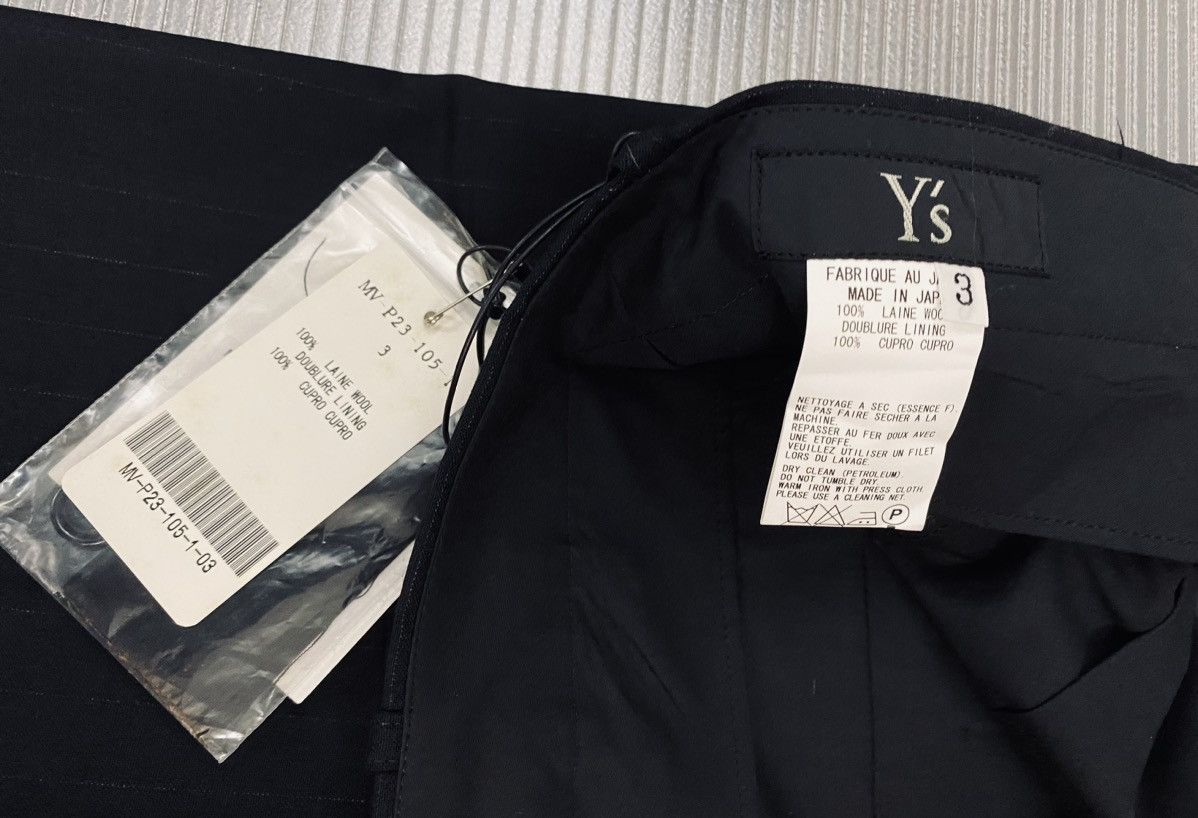 Y's Y’s yohji yamamoto 🇯🇵 Nero mute pinstripe wool slacks 3 NWT Size US 36 / EU 52 - 12 Thumbnail